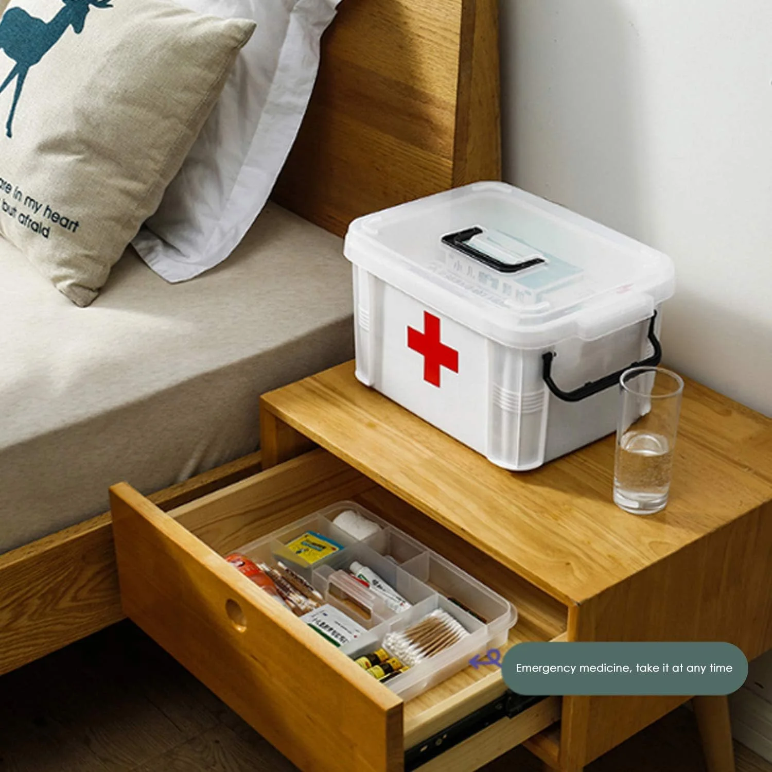 جعبه کمک های اولیه مستطیلی میکروفایبر (27.7x38.5x22cm) چند لایه قابل حمل جعبه کمک های اولیه مستطیلی میکروفایبر (27.7x38.5x22cm) چند لایه قابل حمل