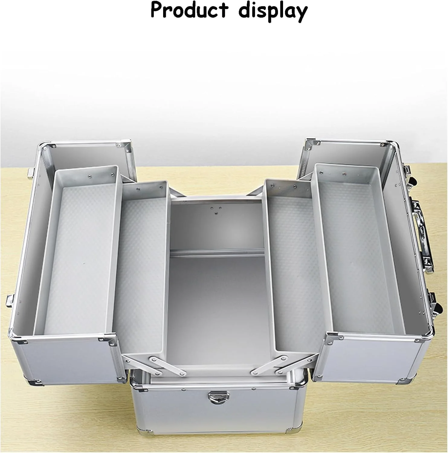 جعبه سازمان دهنده دارو، جعبه کمک های اولیه با ظرفیت بزرگ، جعبه فلزی قابل حمل برای نگهداری دارو با دسته و بند شانه جعبه سازمان دهنده دارو، جعبه کمک های اولیه با ظرفیت بزرگ، جعبه فلزی قابل حمل برای نگهداری دارو با دسته و بند شانه