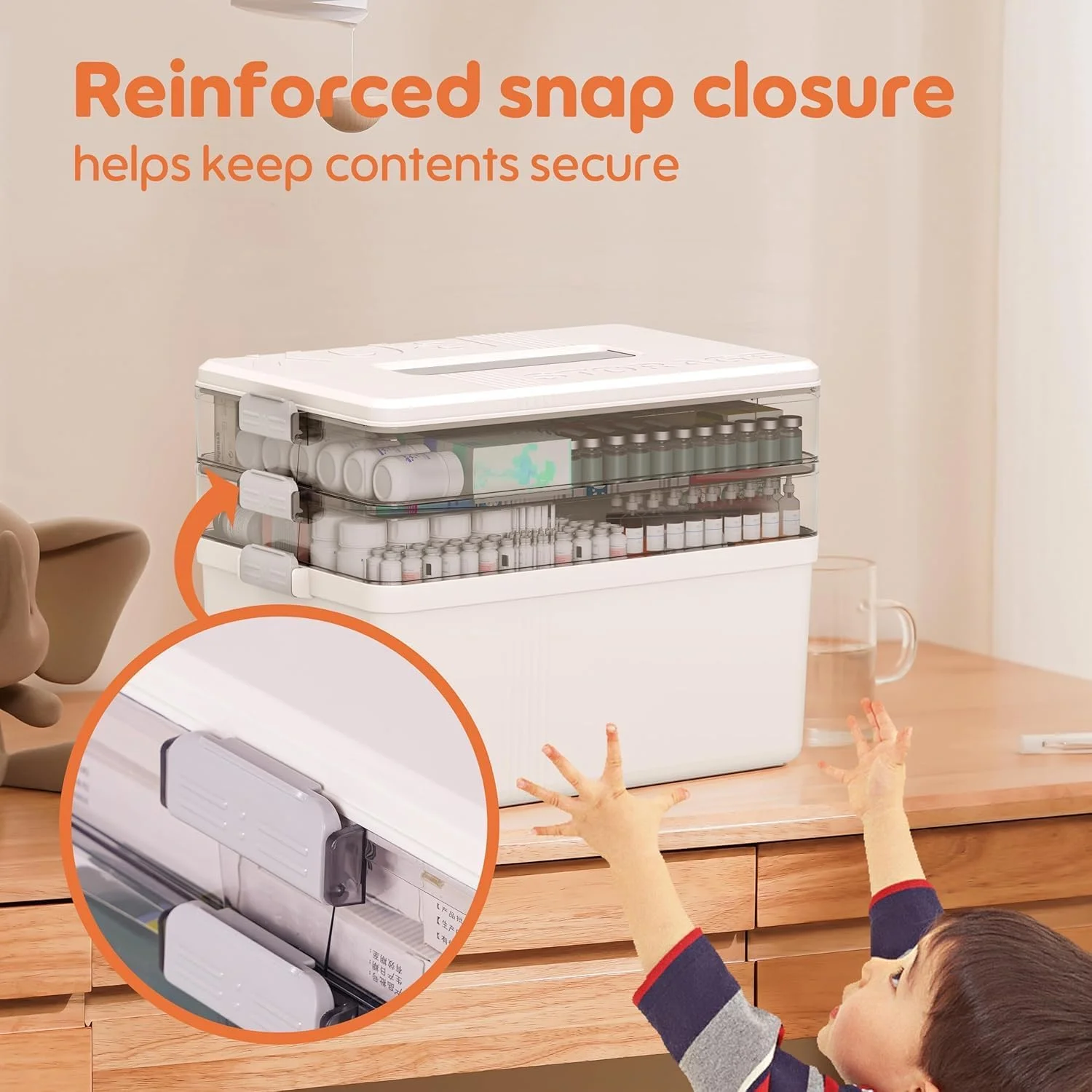 جعبه سازمان دهنده دارو با دسته، جعبه کمک های اولیه قابل حمل 3 طبقه برای قرص ها، کابینت های پزشکی جمع و جور برای استفاده در خانه، محل کار، مسافرت، ماشین و مدرسه، چند محفظه، سبک وزن جعبه سازمان دهنده دارو با دسته، جعبه کمک های اولیه قابل حمل 3 طبقه برای قرص ها، کابینت های پزشکی جمع و جور برای استفاده در خانه، محل کار، مسافرت، ماشین و مدرسه، چند محفظه، سبک وزن