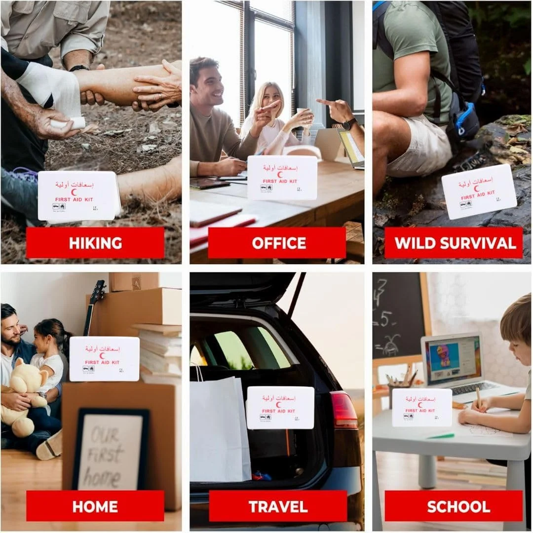 جعبه کمک های اولیه قابل حمل LIMOS - کیت اضطراری پزشکی جمع و جور برای مسافرت، خودرو، خانه، لوازم اداری - بقا، مراقبت از زخم، باند، گاز، قیچی، موچین جعبه کمک های اولیه قابل حمل LIMOS - کیت اضطراری پزشکی جمع و جور برای مسافرت، خودرو، خانه، لوازم اداری - بقا، مراقبت از زخم، باند، گاز، قیچی، موچین