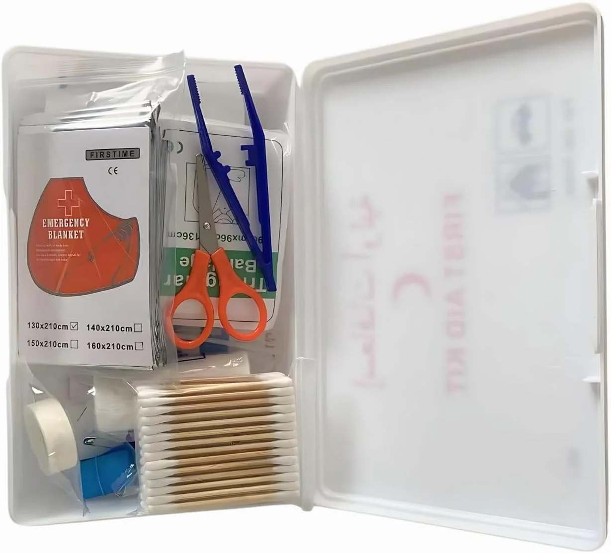 جعبه کمک های اولیه LIMOS، کیت اضطراری پزشکی قابل حمل - لوازم جمع و جور برای مسافرت، خودرو، خانه، دفتر کار - بقا، مراقبت از زخم، باند، گاز استریل، قیچی، موچین جعبه کمک های اولیه LIMOS، کیت اضطراری پزشکی قابل حمل - لوازم جمع و جور برای مسافرت، خودرو، خانه، دفتر کار - بقا، مراقبت از زخم، باند، گاز استریل، قیچی، موچین