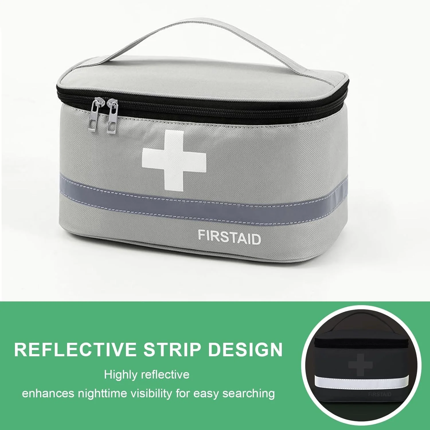 کیف کمک های اولیه KOWVOWZ، 2 عددی، کیف های خالی جعبه کمک های اولیه، کیف حمل دارویی قابل حمل با دسته برای خانه، مسافرت، کمپینگ اضطراری در فضای باز، اداره کیف کمک های اولیه KOWVOWZ، 2 عددی، کیف های خالی جعبه کمک های اولیه، کیف حمل دارویی قابل حمل با دسته برای خانه، مسافرت، کمپینگ اضطراری در فضای باز، اداره