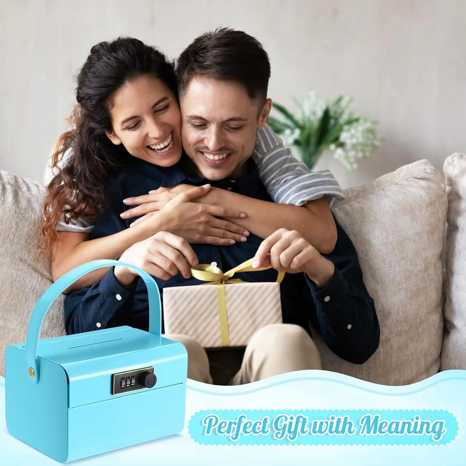 جعبه نگهداری قفل دار، گاوصندوق کابینت امنیتی با کد برای مواد غذایی قفل شده، ظرف تنقلات برای خانه، یخچال، سازماندهی اداری هدیه مسافرتی (آبی) جعبه نگهداری قفل دار، گاوصندوق کابینت امنیتی با کد برای مواد غذایی قفل شده، ظرف تنقلات برای خانه، یخچال، سازماندهی اداری هدیه مسافرتی (آبی)