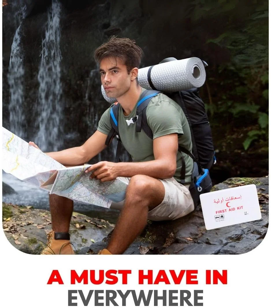 جعبه کمک های اولیه LIMOS، کیت اضطراری پزشکی قابل حمل - لوازم جمع و جور برای مسافرت، خودرو، خانه، دفتر کار - بقا، مراقبت از زخم، باند، گاز استریل، قیچی، موچین جعبه کمک های اولیه LIMOS، کیت اضطراری پزشکی قابل حمل - لوازم جمع و جور برای مسافرت، خودرو، خانه، دفتر کار - بقا، مراقبت از زخم، باند، گاز استریل، قیچی، موچین