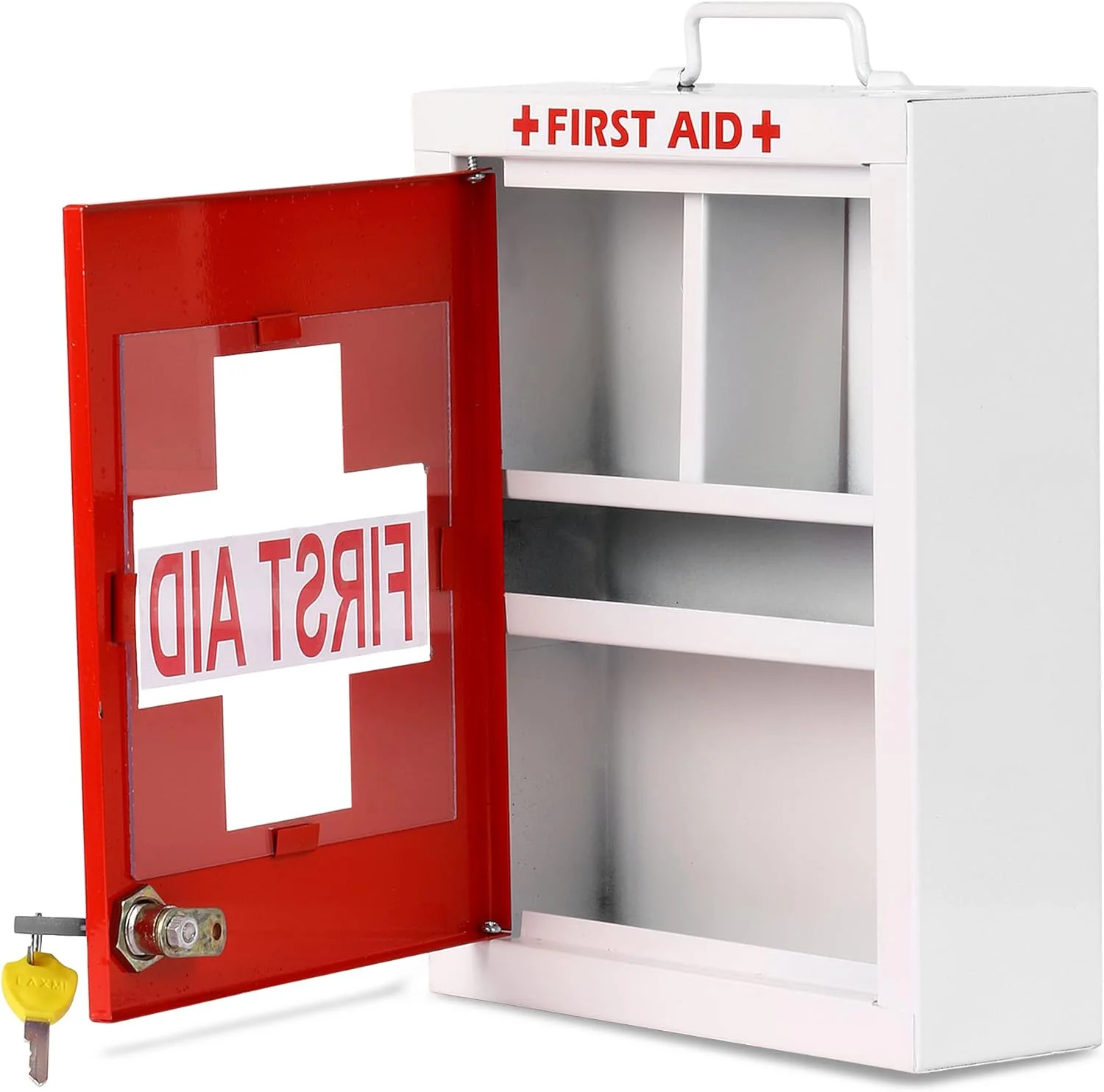جعبه کمک های اولیه فلزی قابل نصب روی دیوار LEPOSE مناسب برای مدرسه، دفتر/خانه، چند قسمتی جعبه کمک های اولیه فلزی قابل نصب روی دیوار LEPOSE مناسب برای مدرسه، دفتر/خانه، چند قسمتی