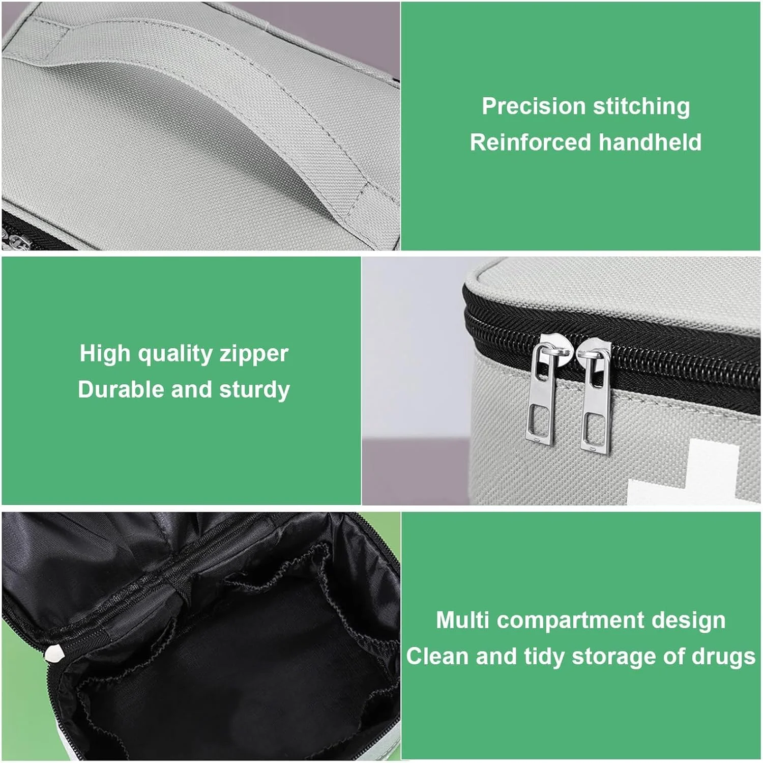 کیف کمک های اولیه KOWVOWZ، بسته 2 عددی، کیف های خالی جعبه کمک های اولیه، کیف حمل دارو قابل حمل با دسته برای خانه، مسافرت، کمپینگ اضطراری در فضای باز، دفتر کیف کمک های اولیه KOWVOWZ، بسته 2 عددی، کیف های خالی جعبه کمک های اولیه، کیف حمل دارو قابل حمل با دسته برای خانه، مسافرت، کمپینگ اضطراری در فضای باز، دفتر