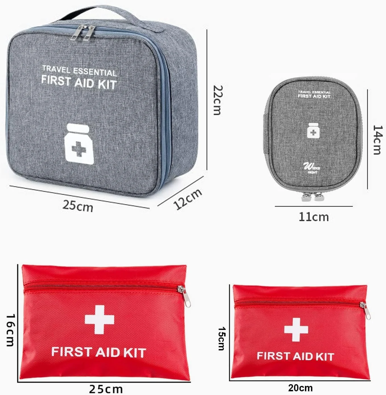 کیف کمک های اولیه خالی KASTWAVE، کیف کمک های اولیه کمپینگ، کیف نگهداری ابزار پزشکی مسافرتی، مناسب برای خانه، فضای باز، پیاده روی، کمپینگ، ماشین، دفتر کار