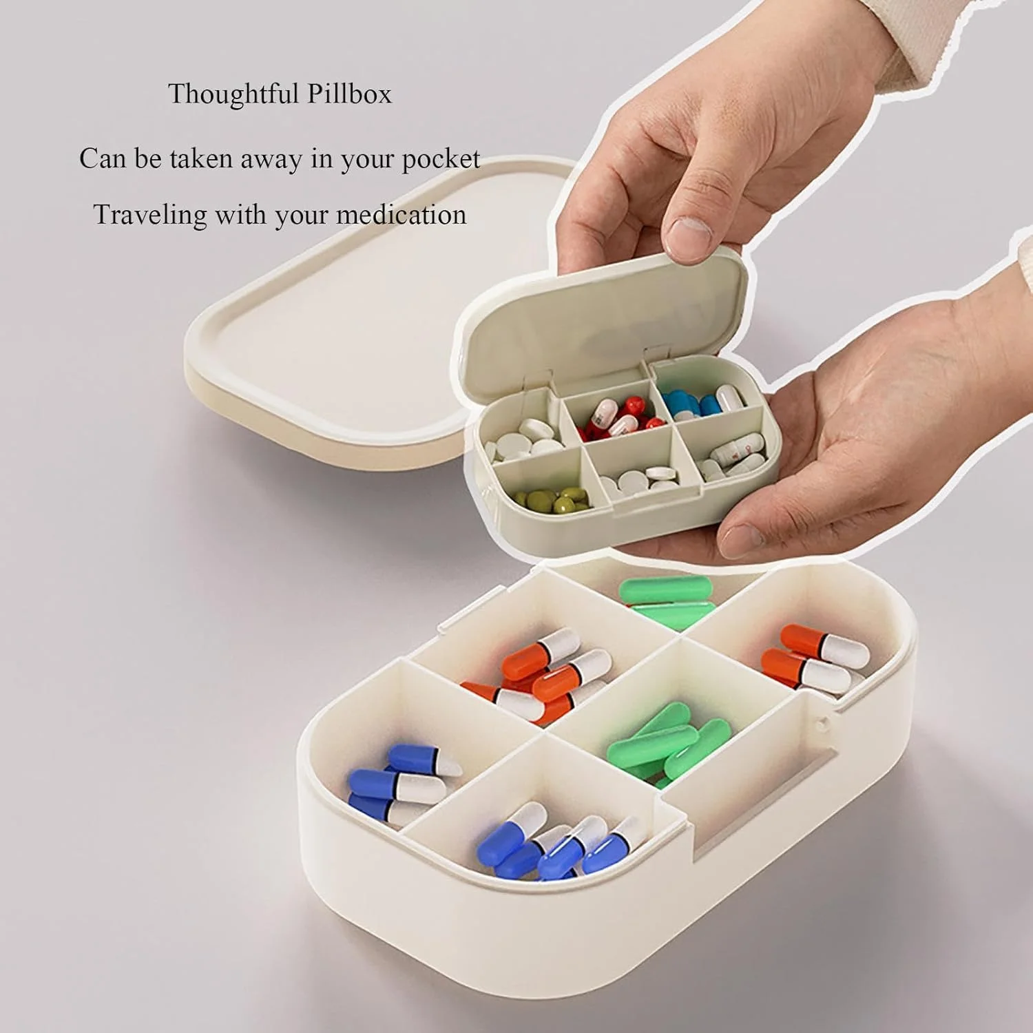 HIKKY Three-Layer Medicine Storage Box Large Medicine Box Pills Organizer, Portable Medicine Cabinet First Aid Box with Compartments, Plastic Storage Box for Family, Office (Clear) HIKKY Three-Layer Medicine Storage Box Large Medicine Box Pills Organizer, Portable Medicine Cabinet First Aid Box with Compartments, Plastic Storage Box for Family, Office (Clear)