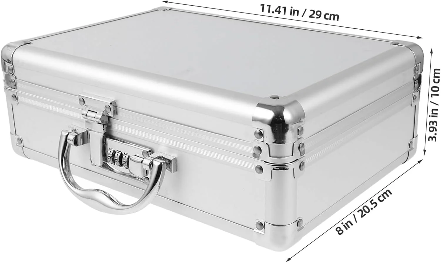 کیف ابزار آلومینیومی Ipetboom، جعبه ابزار آلیاژ آلومینیوم، جعبه سخت چند منظوره، جعبه فلزی کمک های اولیه، جعبه پول نقد