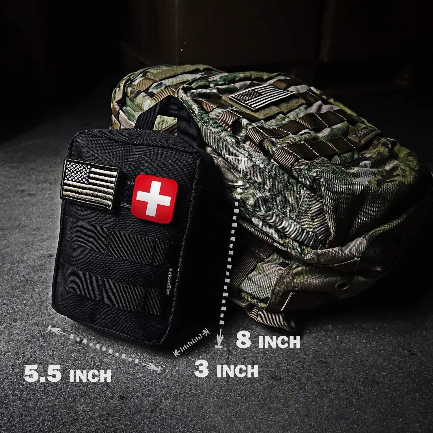 جعبه کمک های اولیه 200 تکه FalconTac، سازگار با سیستم Molle، هدیه ای اضطراری برای مردان، پدر، همسر، برای فضای باز، کمپینگ، شکار، پیاده روی، خانه، زلزله، بلایا جعبه کمک های اولیه 200 تکه FalconTac، سازگار با سیستم Molle، هدیه ای اضطراری برای مردان، پدر، همسر، برای فضای باز، کمپینگ، شکار، پیاده روی، خانه، زلزله، بلایا