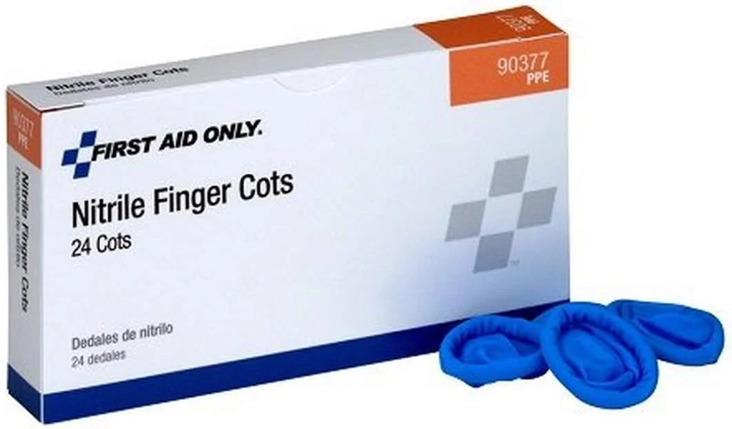 کاور انگشتی نیتریل بدون لاتکس PhysiciansCare 90377، سایز بزرگ (جعبه 24 عددی)