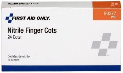 کاور انگشتی نیتریل بدون لاتکس PhysiciansCare 90377، سایز بزرگ (جعبه 24 عددی)