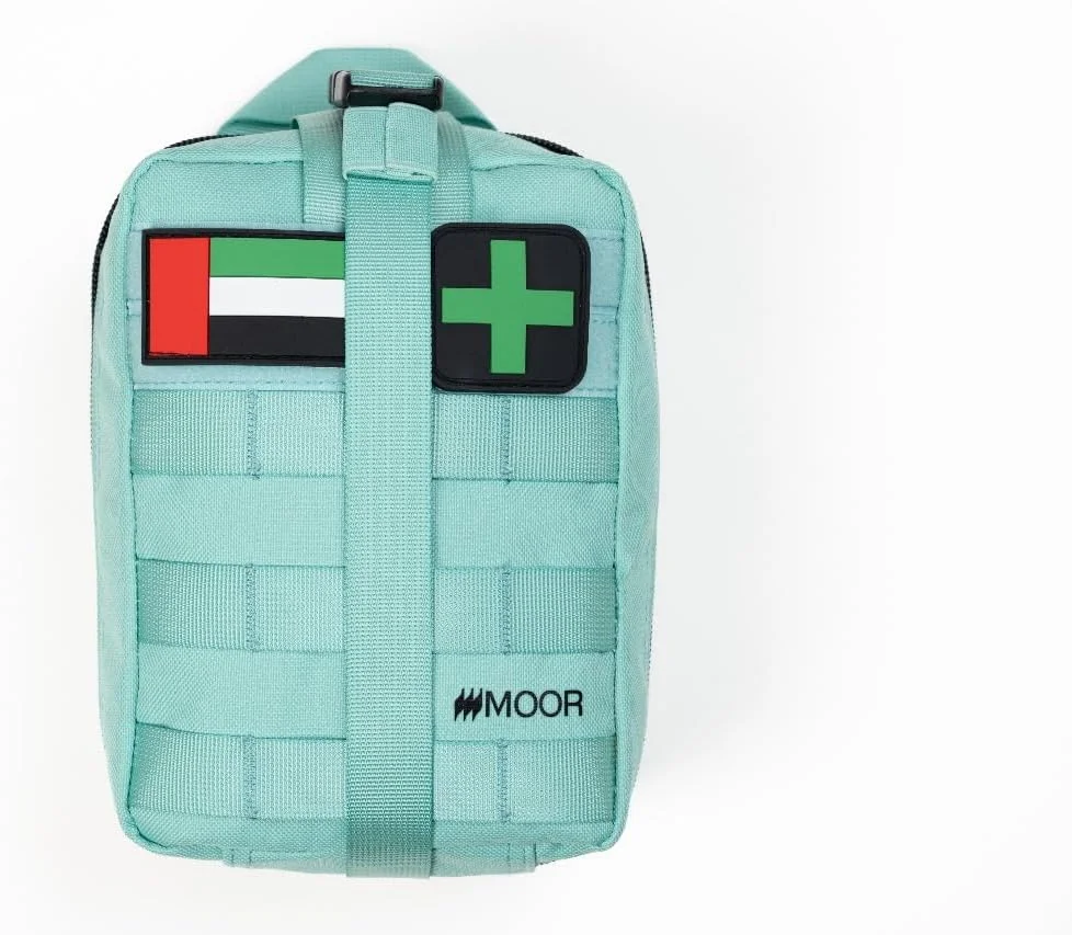کیف کمک های اولیه مور خالی - سازمان دهنده بقا و پزشکی جمع و جور با محفظه، بادوام، سبک وزن و قابل حمل برای تجهیزات اضطراری، کمپینگ، مسافرت و ماجراجویی در فضای باز (سبز روشن) فقط کیف