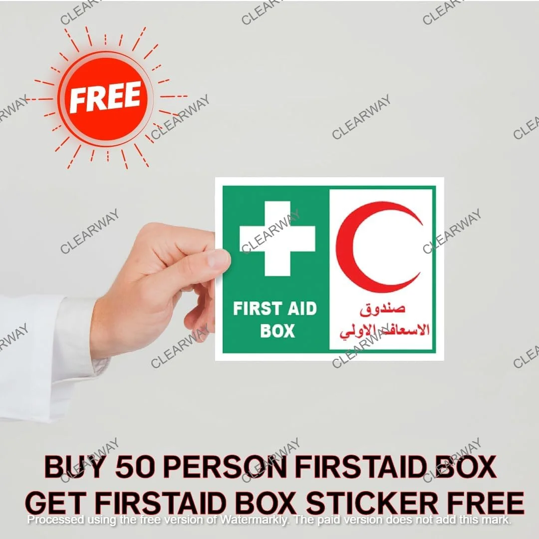 COOLBABY FIRST AID BOX - 50 PERSON | HEAVY DUTY |WITH WALL MOUNTED BRACKET & WALL STICKER | ORANGE |EUROPEAN STANDARD | RYXO SAFETY | CLEARWAY COOLBABY FIRST AID BOX - 50 PERSON | HEAVY DUTY |WITH WALL MOUNTED BRACKET & WALL STICKER | ORANGE |EUROPEAN STANDARD | RYXO SAFETY | CLEARWAY