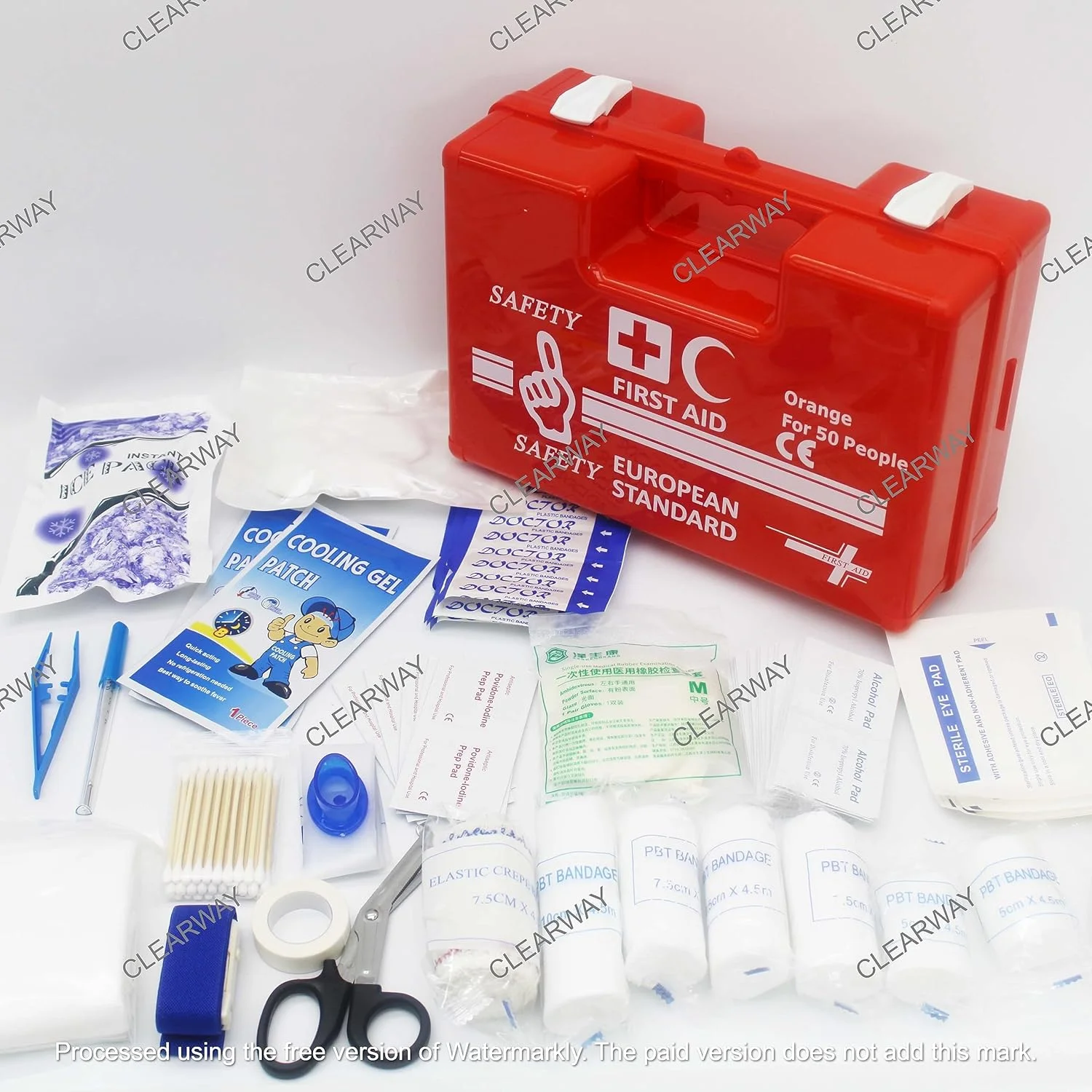 COOLBABY FIRST AID BOX - 50 PERSON | HEAVY DUTY |WITH WALL MOUNTED BRACKET & WALL STICKER | ORANGE |EUROPEAN STANDARD | RYXO SAFETY | CLEARWAY COOLBABY FIRST AID BOX - 50 PERSON | HEAVY DUTY |WITH WALL MOUNTED BRACKET & WALL STICKER | ORANGE |EUROPEAN STANDARD | RYXO SAFETY | CLEARWAY
