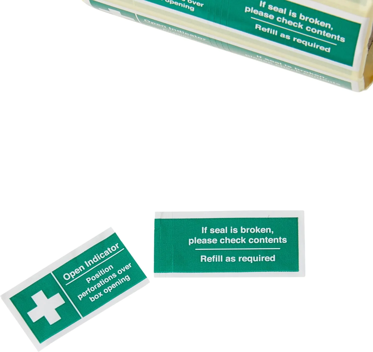 برچسب های دستکاری جعبه کمک های اولیه کالدونیا مدل 56300، ابعاد 82 میلی متر در 23 میلی متر (بسته 50 عددی) برچسب های دستکاری جعبه کمک های اولیه کالدونیا مدل 56300، ابعاد 82 میلی متر در 23 میلی متر (بسته 50 عددی)