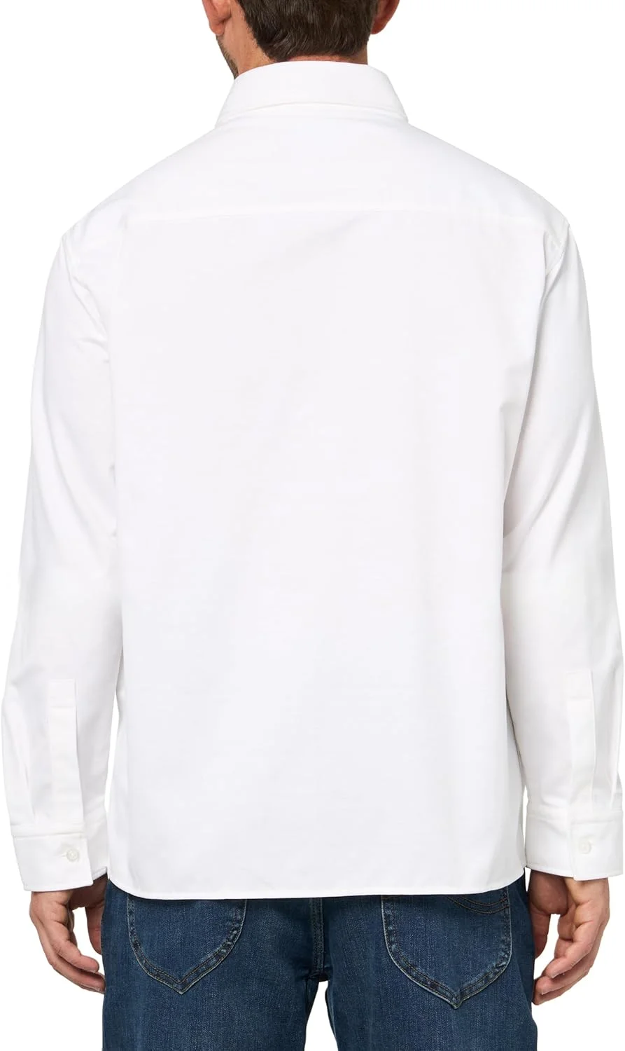 اورشرت مردانه HUGO مدل کتان توییل با تکه دوزی بافته شده