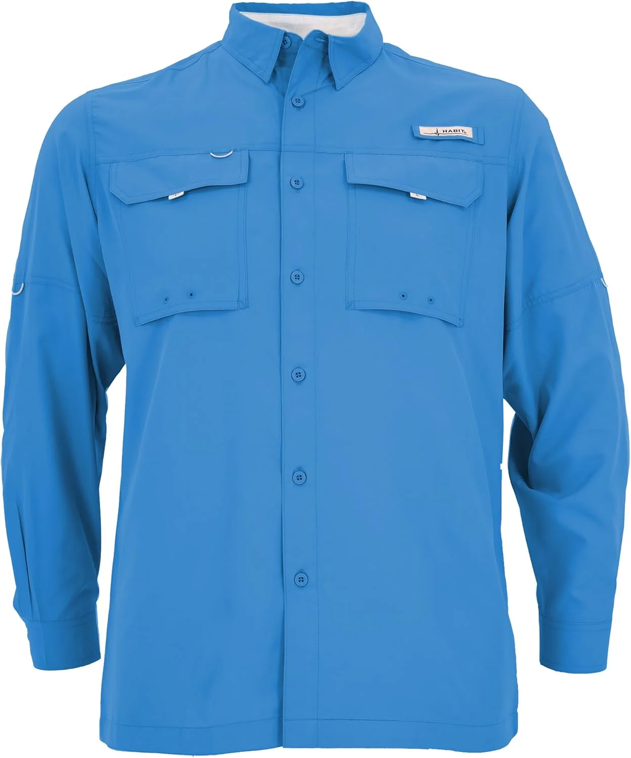 پیراهن آستین کوتاه ماهیگیری مردانه HABIT مدل Fourche Mountain River Guide - محافظت در برابر اشعه ماوراء بنفش UPF 40+