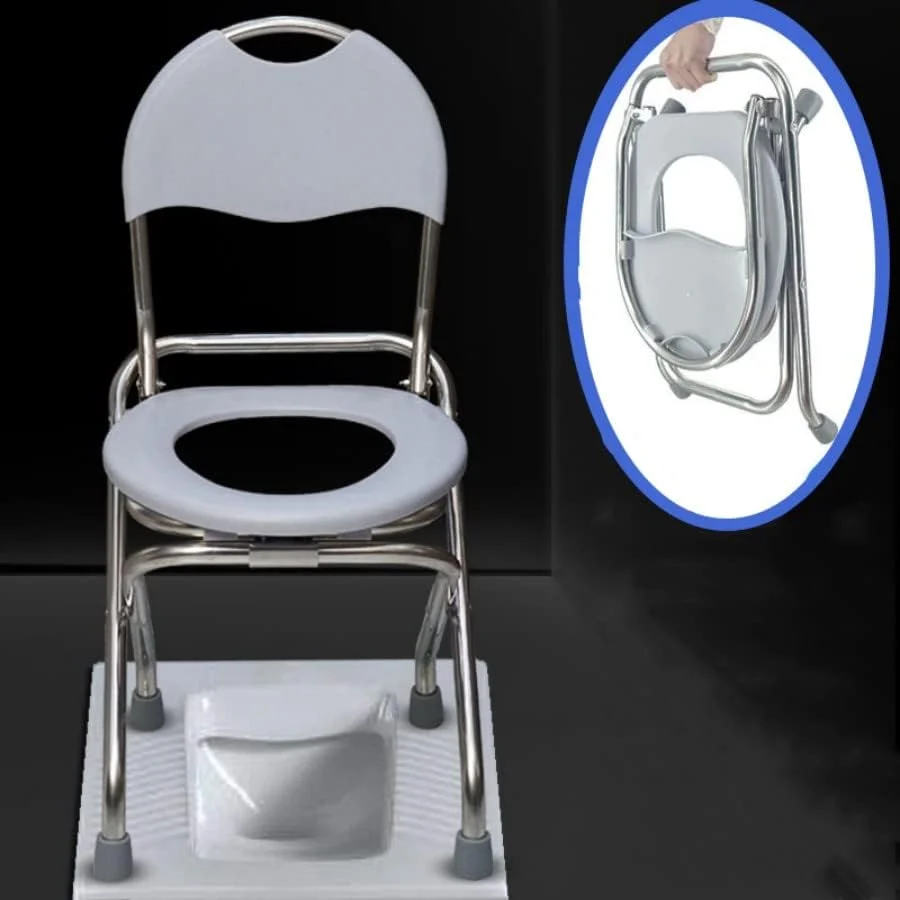 U-HOOME Portable Toilet Commode Chair, Portable Camping Toilet for Adults, Stainless Steel Portable Foldable Toilet for Car Camping Travel Toilet,Portable Potty for Adults Perfect for Outdoor Living U-HOOME Portable Toilet Commode Chair, Portable Camping Toilet for Adults, Stainless Steel Portable Foldable Toilet for Car Camping Travel Toilet,Portable Potty for Adults Perfect for Outdoor Living
