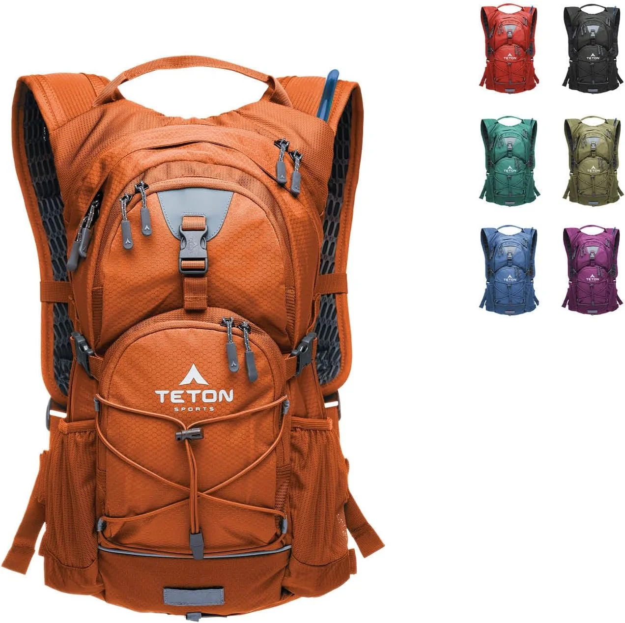 کوله پشتی های آبرسانی TETON Sports Oasis با حجم 18 و 22 لیتر - کوله پشتی آبرسانی برای پیاده روی، دویدن، دوچرخه سواری، شامل مخزن آب - به همراه روکش باران دوخته شده