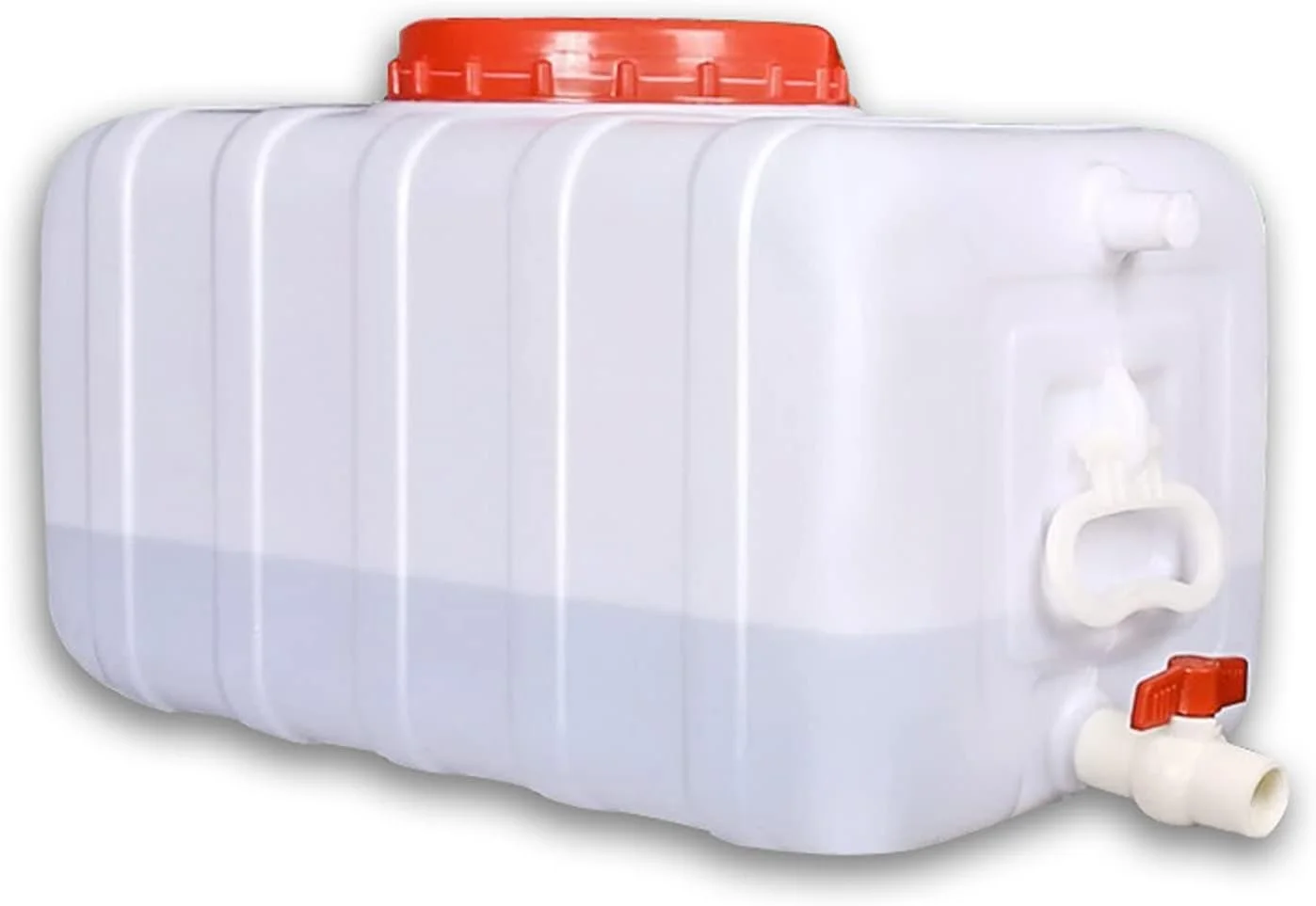 مخزن بزرگ پلاستیکی ذخیره آب SXKJDM، ذخیره آب اضطراری 50L/80L/110L/200L، مخزن آب برای کمپینگ و پیاده‌روی، مخزن آب چند منظوره (اندازه: 110 لیتر/29 گالن)