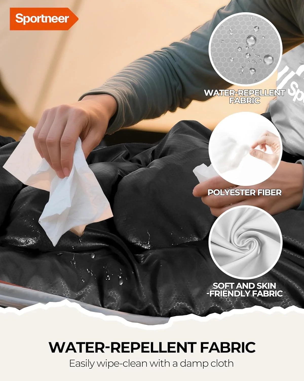 Outdoor Sleeping Bag for Camping: Sportneer 3-4 Seasons Summer Sleeping Bag Winter Sleeping Bag Small Pack Size Portable Ultralight 1.7 kg Full Filling for Adults Trekking Travel Outdoor Sleeping Bag for Camping: Sportneer 3-4 Seasons Summer Sleeping Bag Winter Sleeping Bag Small Pack Size Portable Ultralight 1.7 kg Full Filling for Adults Trekking Travel