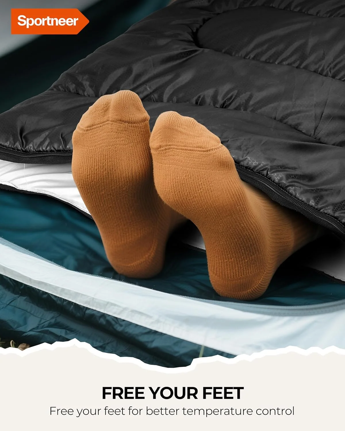 Outdoor Sleeping Bag for Camping: Sportneer 3-4 Seasons Summer Sleeping Bag Winter Sleeping Bag Small Pack Size Portable Ultralight 1.7 kg Full Filling for Adults Trekking Travel Outdoor Sleeping Bag for Camping: Sportneer 3-4 Seasons Summer Sleeping Bag Winter Sleeping Bag Small Pack Size Portable Ultralight 1.7 kg Full Filling for Adults Trekking Travel