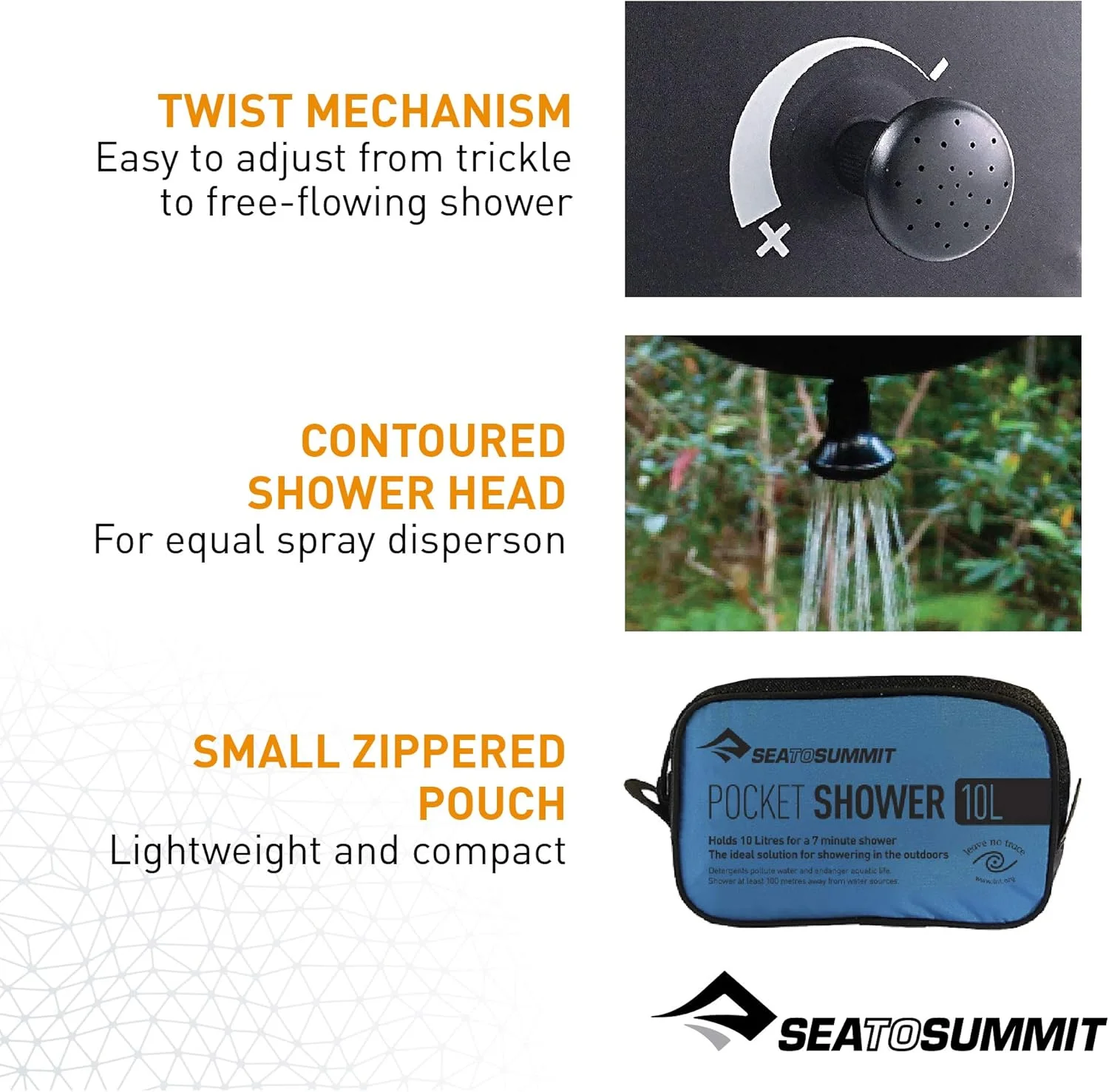Sea to Summit Pocket Shower Black Sea to Summit Pocket Shower Black