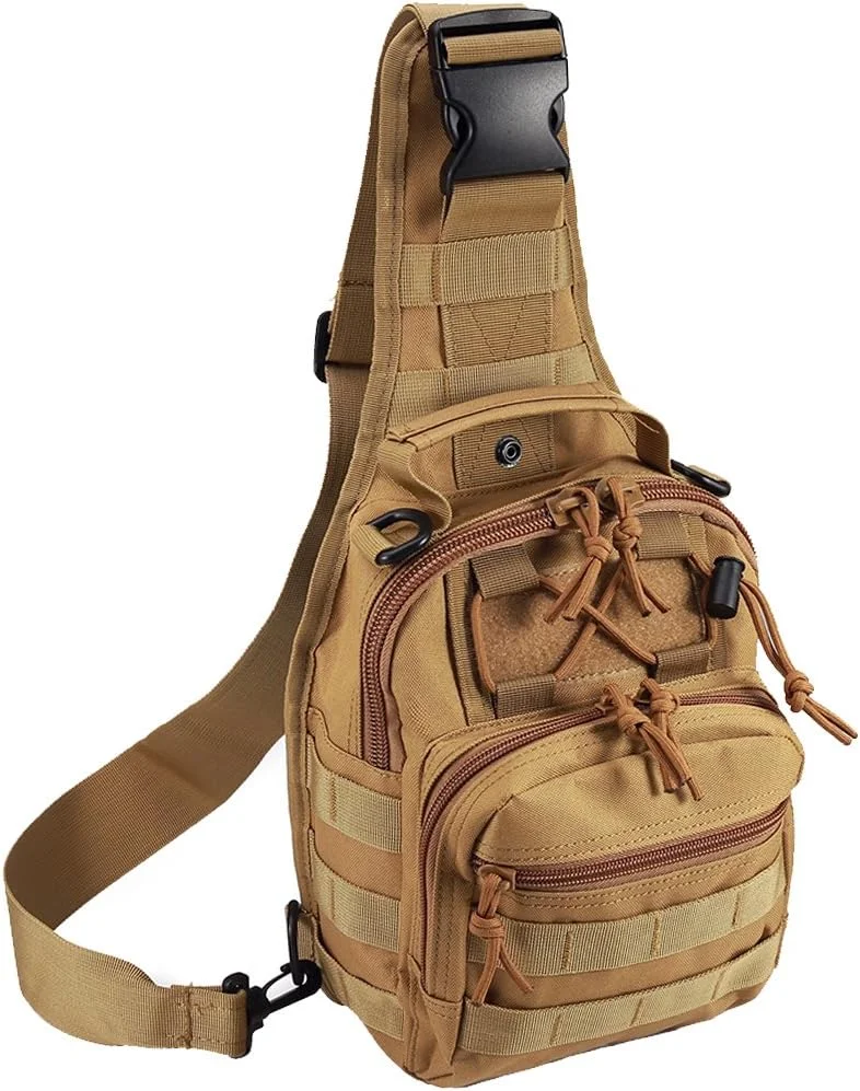 Novemkada Tactical Shoulder Bag,1000D Outdoor Military Sling Daypack Backpack