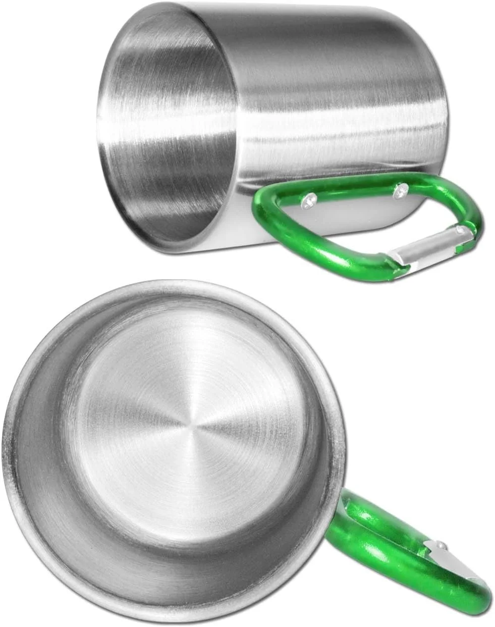 Outdoor Mug | Camping Mug | Compact and Lightweight 200ml with Screwed Carabiner Handle | for Hiking, Hiking, Work