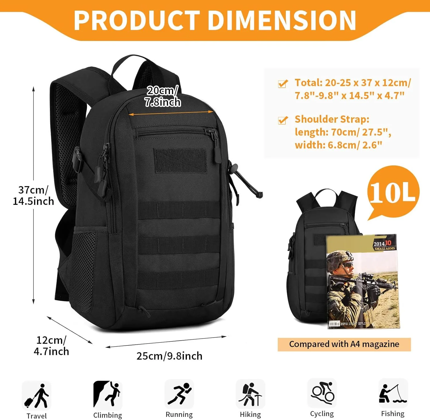 کوله پشتی تاکتیکی هانت وی پی مدل Huntvp-backpack-202205 مناسب برای آقایان و بانوان کوله پشتی تاکتیکی هانت وی پی مدل Huntvp-backpack-202205 مناسب برای آقایان و بانوان