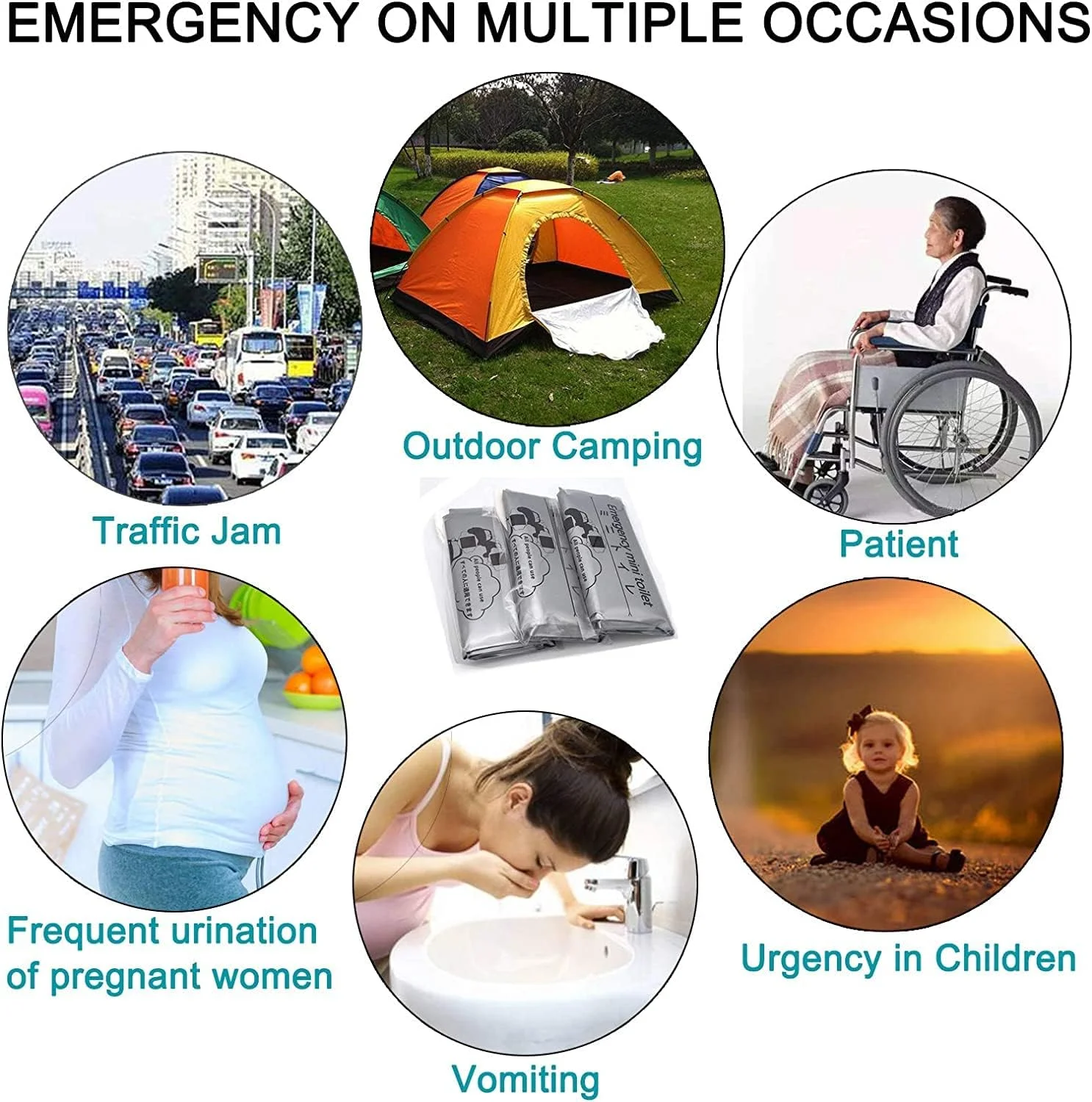 MIXDE 12 Pack 700ML Disposable Urinal Bag, Portable Camping Pee Bags, Travel Pee Bags, Traffic Jam Emergency Portable Urine Bag, Vomit Bags, for Men Women Kids Children Patient- Grey MIXDE 12 Pack 700ML Disposable Urinal Bag, Portable Camping Pee Bags, Travel Pee Bags, Traffic Jam Emergency Portable Urine Bag, Vomit Bags, for Men Women Kids Children Patient- Grey