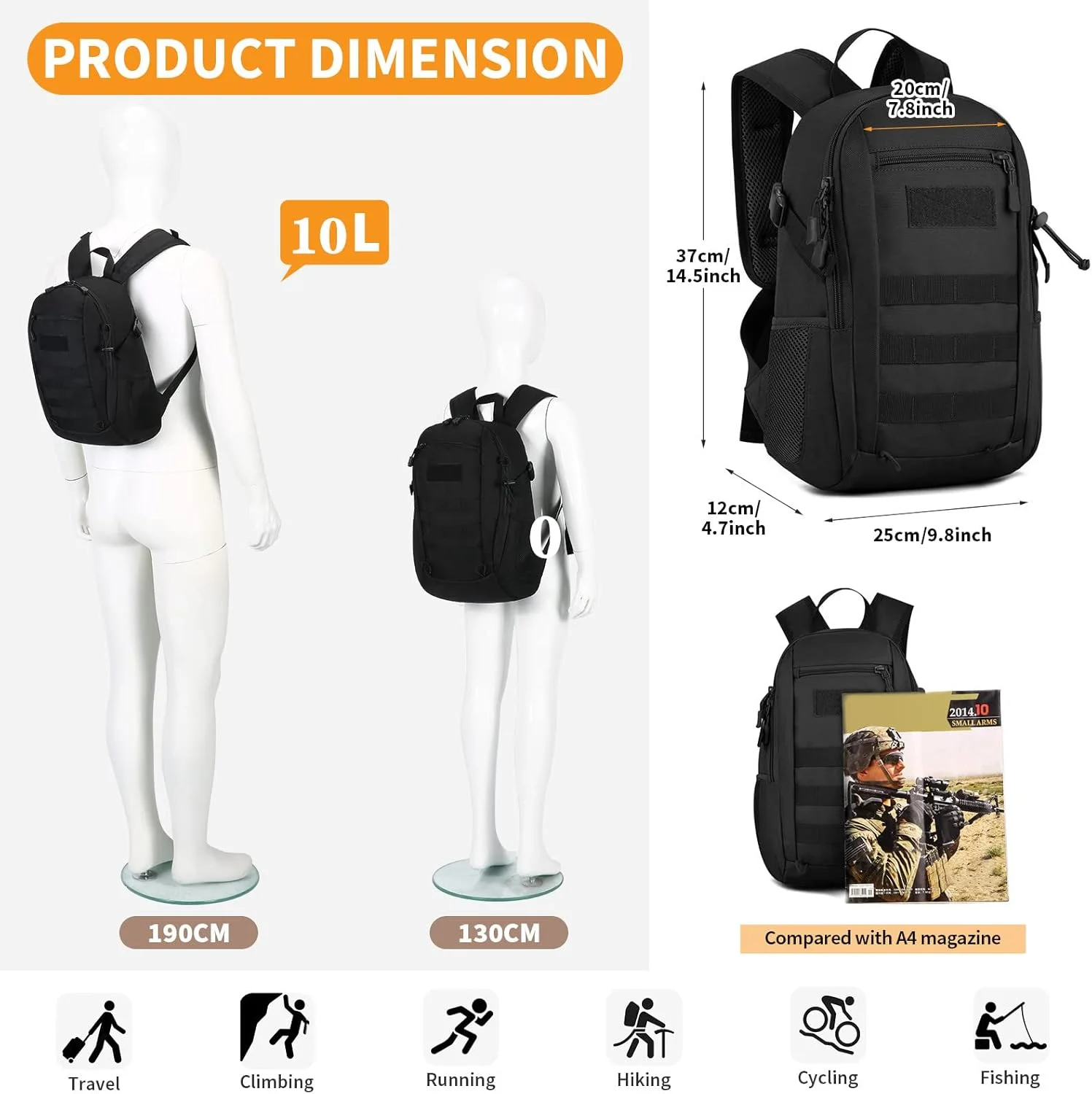 کوله پشتی تاکتیکی هانت وی پی مدل Huntvp-backpack-202205 مناسب برای آقایان و بانوان کوله پشتی تاکتیکی هانت وی پی مدل Huntvp-backpack-202205 مناسب برای آقایان و بانوان