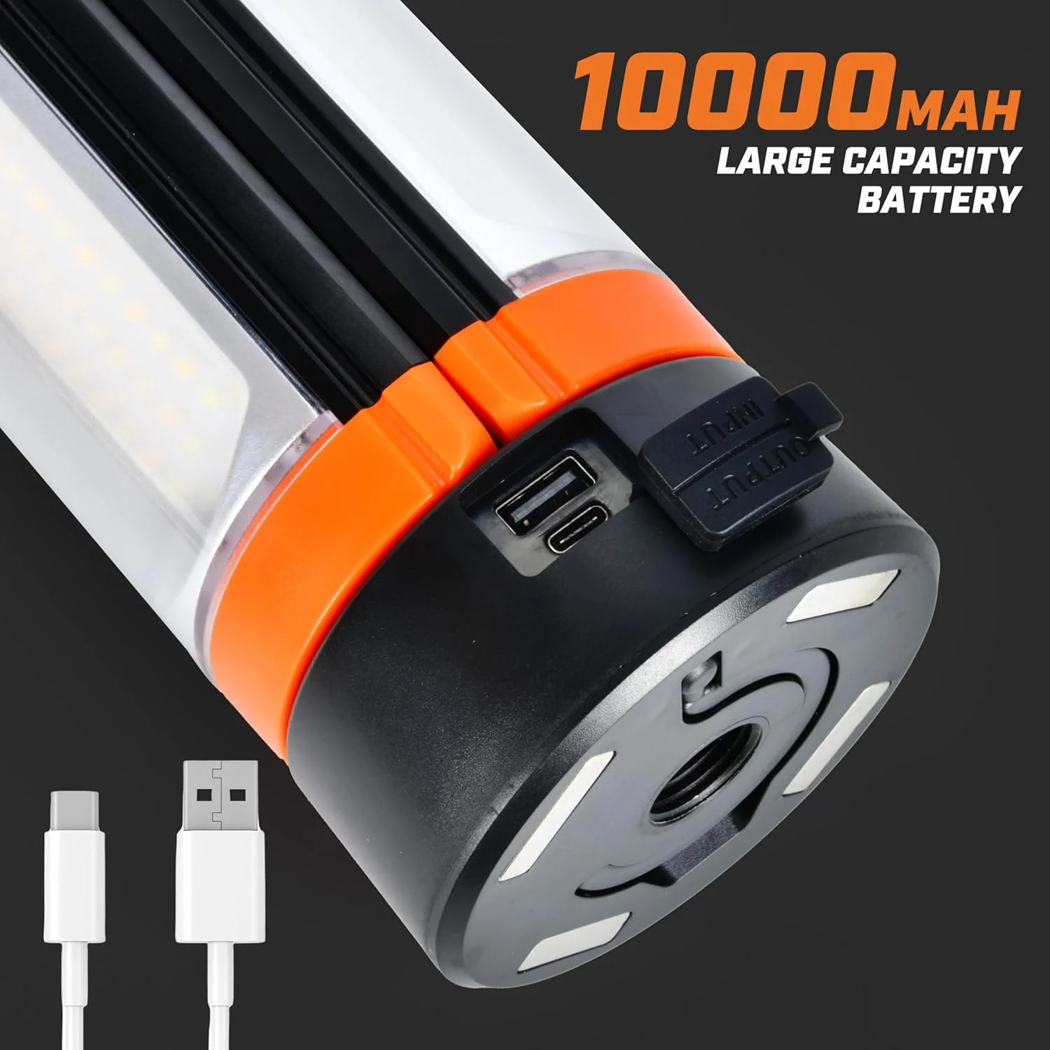 چراغ کمپینگ KSEIBI – چراغ LED کمپینگ قابل شارژ 10000mAh با پایه، طراحی تلسکوپی قابل تنظیم، پایه مغناطیسی داخلی، چراغ قابل حمل ضد آب برای پیاده روی، کمپینگ، ماهیگیری و استفاده در فضای باز چراغ کمپینگ KSEIBI – چراغ LED کمپینگ قابل شارژ 10000mAh با پایه، طراحی تلسکوپی قابل تنظیم، پایه مغناطیسی داخلی، چراغ قابل حمل ضد آب برای پیاده روی، کمپینگ، ماهیگیری و استفاده در فضای باز