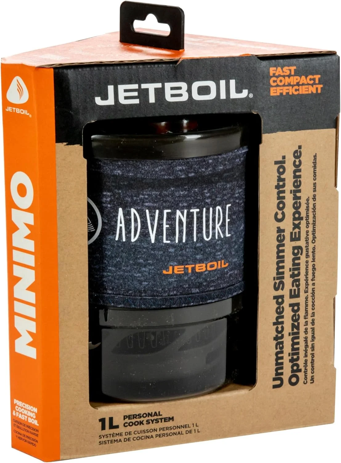 سیستم پخت و پز اجاق گاز کمپینگ و کوله گردی Jetboil MiniMo با کنترل حرارت قابل تنظیم (Adventure)