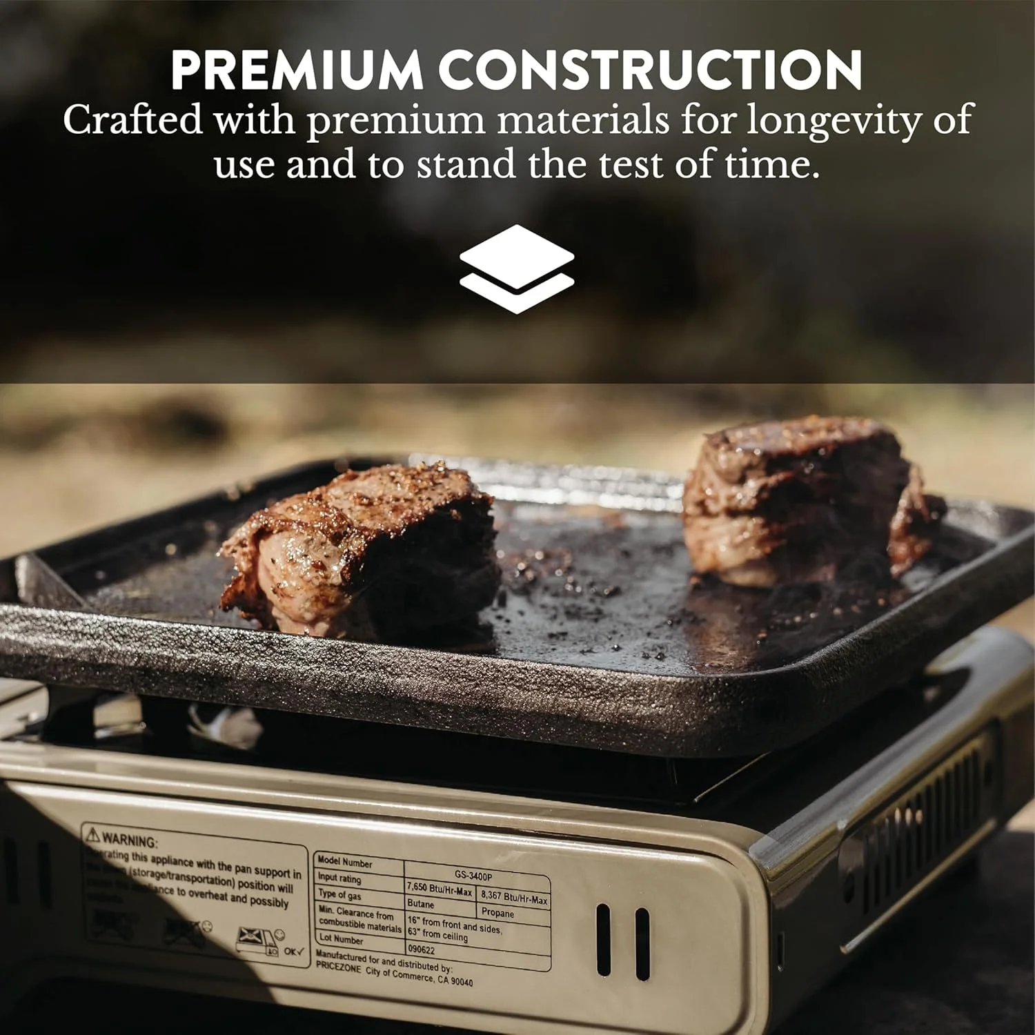 GASONE Gas One GS-3400P Propane or Butane Stove Dual Fuel Stove Portable Camping Stove - Patent Pending - with Carrying Case Great for Emergency Preparedness Kit GASONE Gas One GS-3400P Propane or Butane Stove Dual Fuel Stove Portable Camping Stove - Patent Pending - with Carrying Case Great for Emergency Preparedness Kit