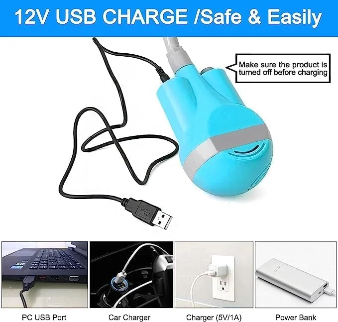 GGEROU Portable Camping Shower Kit, Outdoor Shower Pump with Bucket,Shower & Head Sprayer,Battery Powered Camping Showerhead with Rechargeable Battery for Pet, Camping, Hiking, Traveling,Car Washing