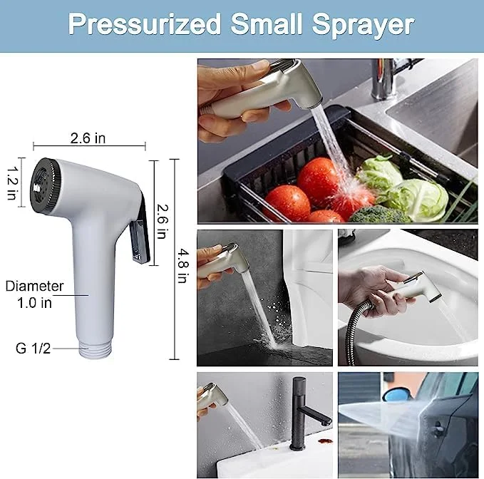 GGEROU Portable Camping Shower Kit, Outdoor Shower Pump with Bucket,Shower & Head Sprayer,Battery Powered Camping Showerhead with Rechargeable Battery for Pet, Camping, Hiking, Traveling,Car Washing