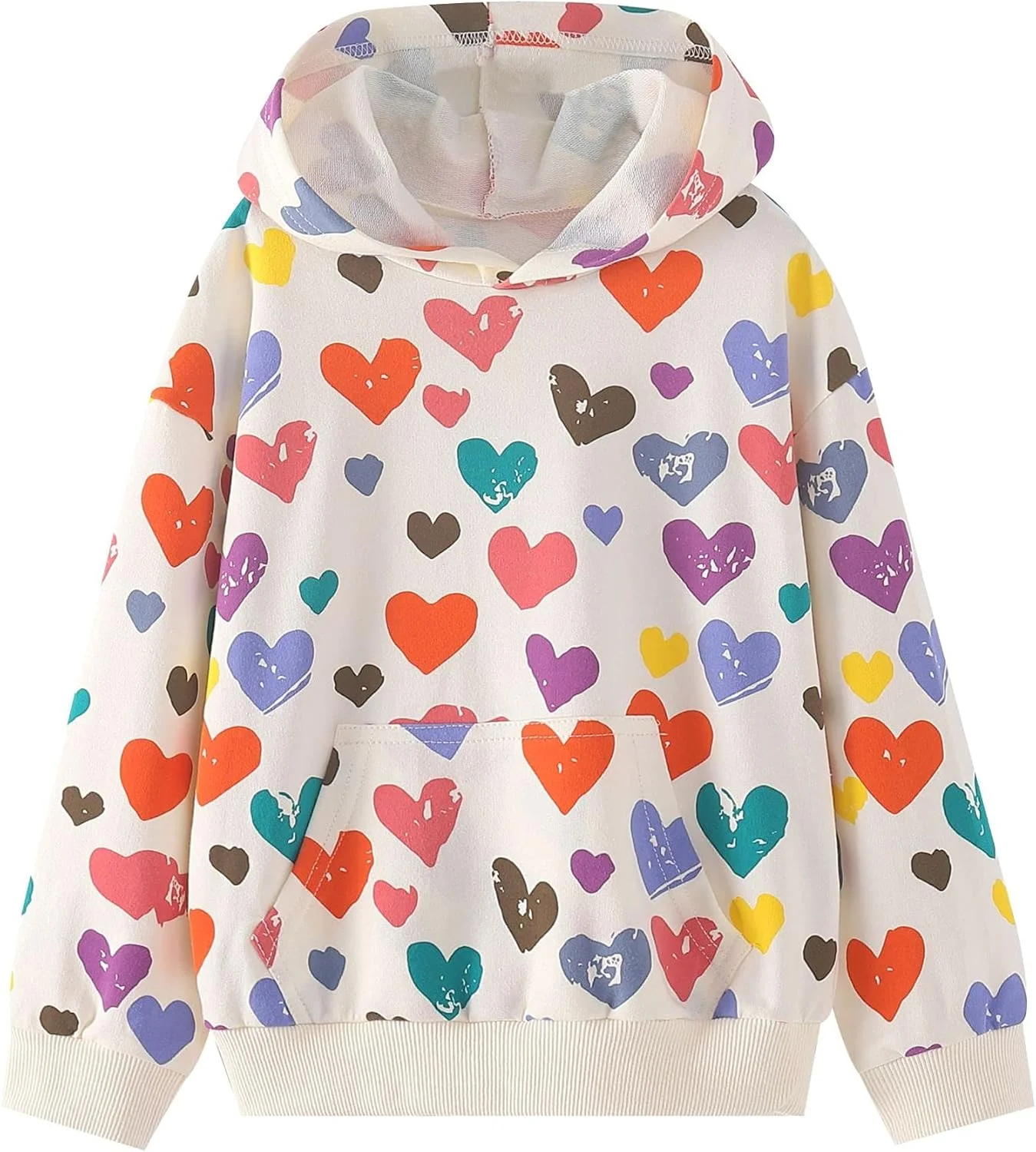 سویشرت دخترانه WELAKEN آستین بلند یقه گرد