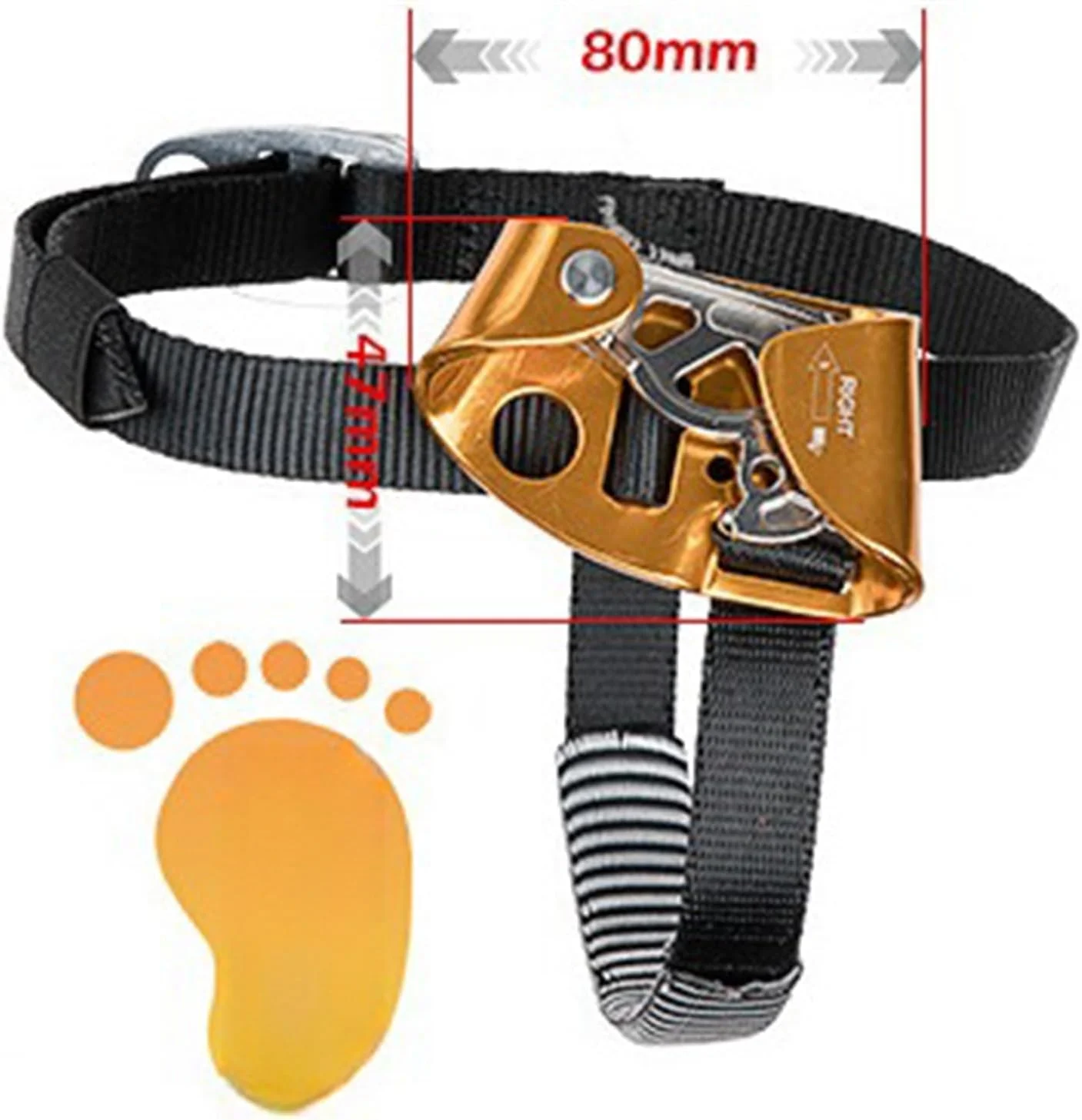 صعود کننده پا Climbing Technology Quick Step، رایزر صعود کننده پا برای تجهیزات کوهنوردی و صخره نوردی، صعود کننده پای راست