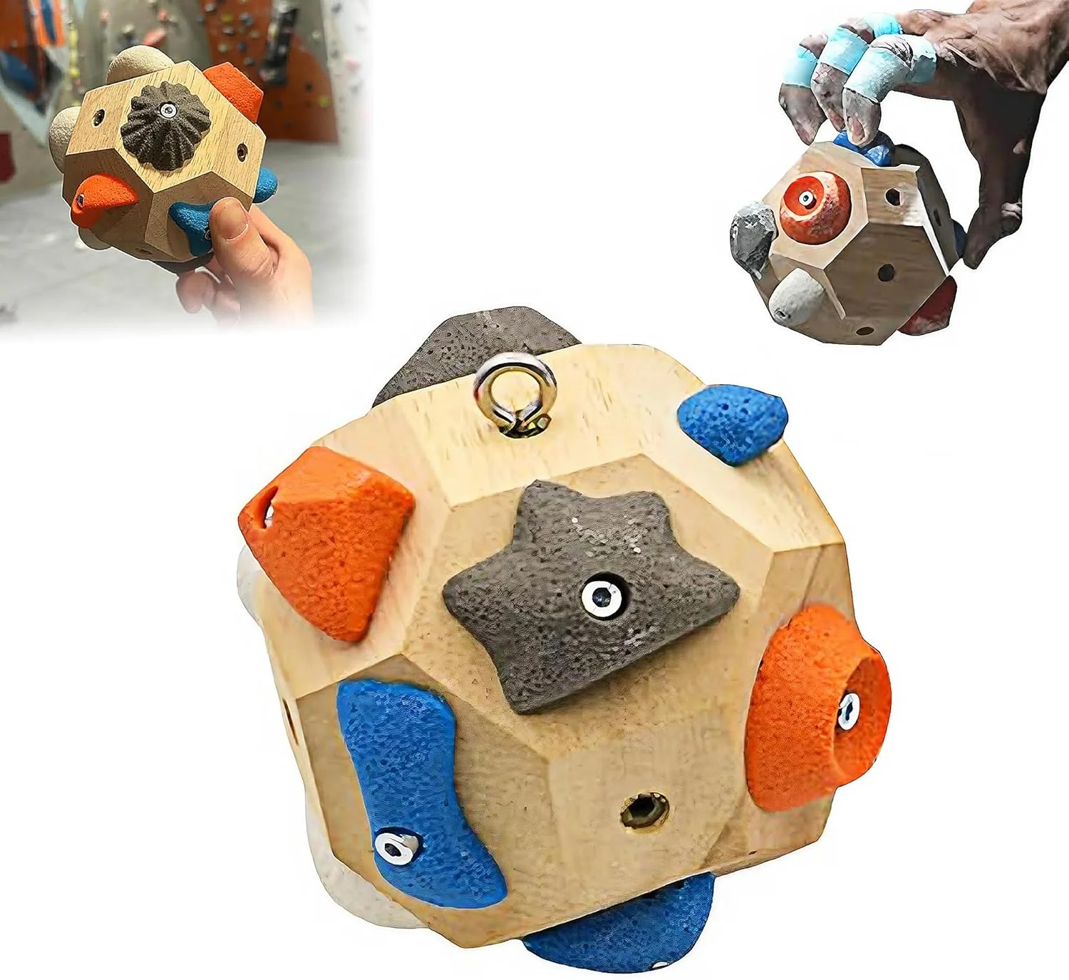 TSWCBYYLB Handcrafted Rock Climbing Boulder Block Ball Finger Strength Training Grip Equipment