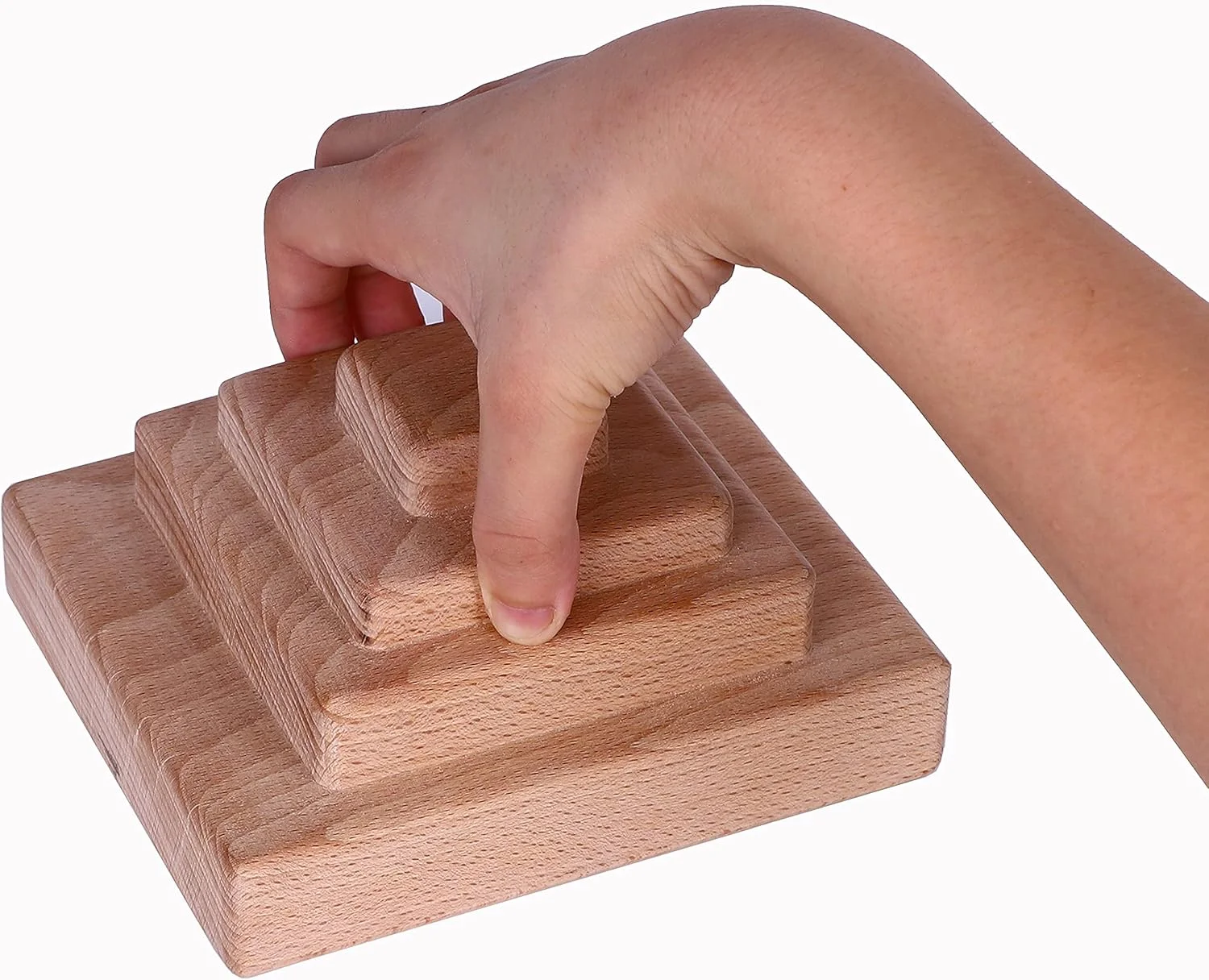 TWO STONES Rock Climbing Training Pinch Block, Finger Grips Hanging Pinch Grip with Edges and Pockets