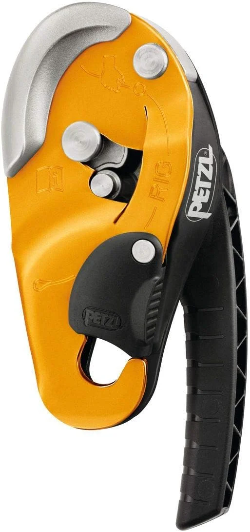 ابزار فرود خود ترمز Petzl Rig با سیستم قفل خودکار، زرد