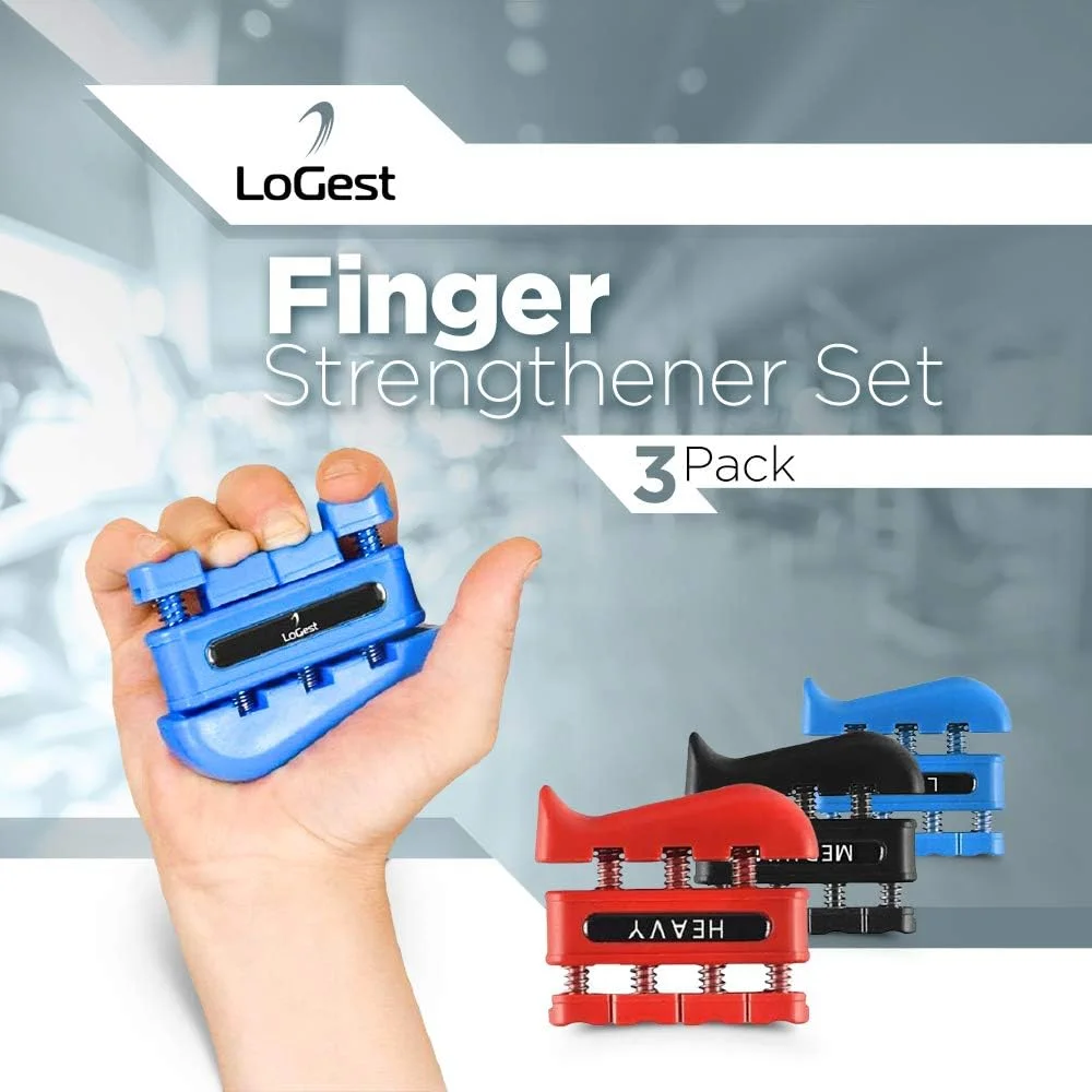 Finger Strengthener - Finger Exerciser for Forearm and Hand Strengthener - Hand Grip Workout Equipment for Musician, Rock Climbing and Therapy Finger Strengthener - Finger Exerciser for Forearm and Hand Strengthener - Hand Grip Workout Equipment for Musician, Rock Climbing and Therapy