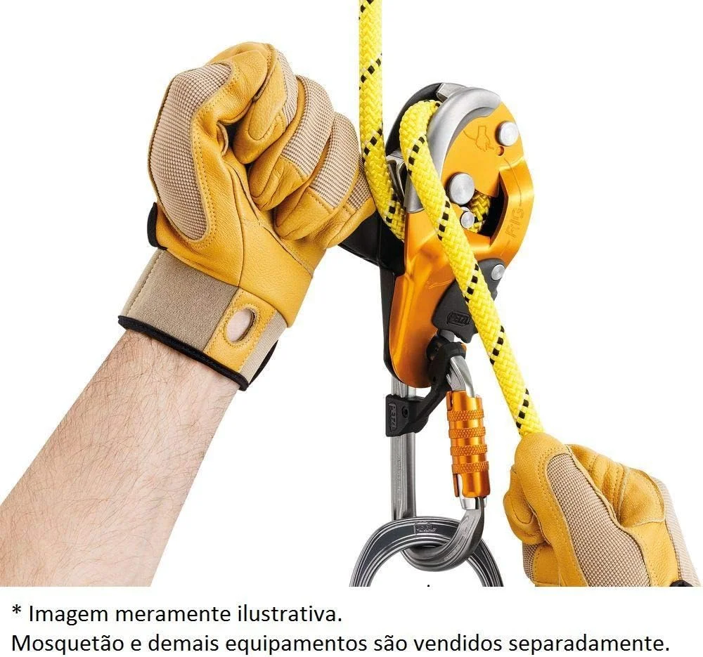 ابزار فرود خود ترمز Petzl Rig با سیستم قفل خودکار، زرد