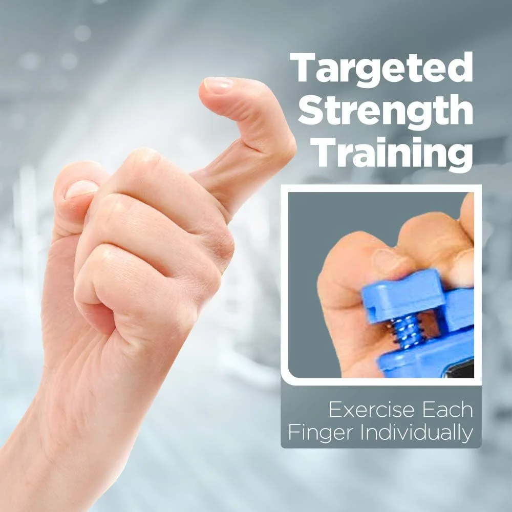 Finger Strengthener - Finger Exerciser for Forearm and Hand Strengthener - Hand Grip Workout Equipment for Musician, Rock Climbing and Therapy Finger Strengthener - Finger Exerciser for Forearm and Hand Strengthener - Hand Grip Workout Equipment for Musician, Rock Climbing and Therapy