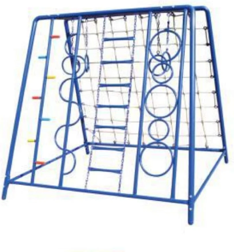 MUSAAB Rock climbing holds wall kids favorite toys exercise equipment climbing metal with nets for kids
