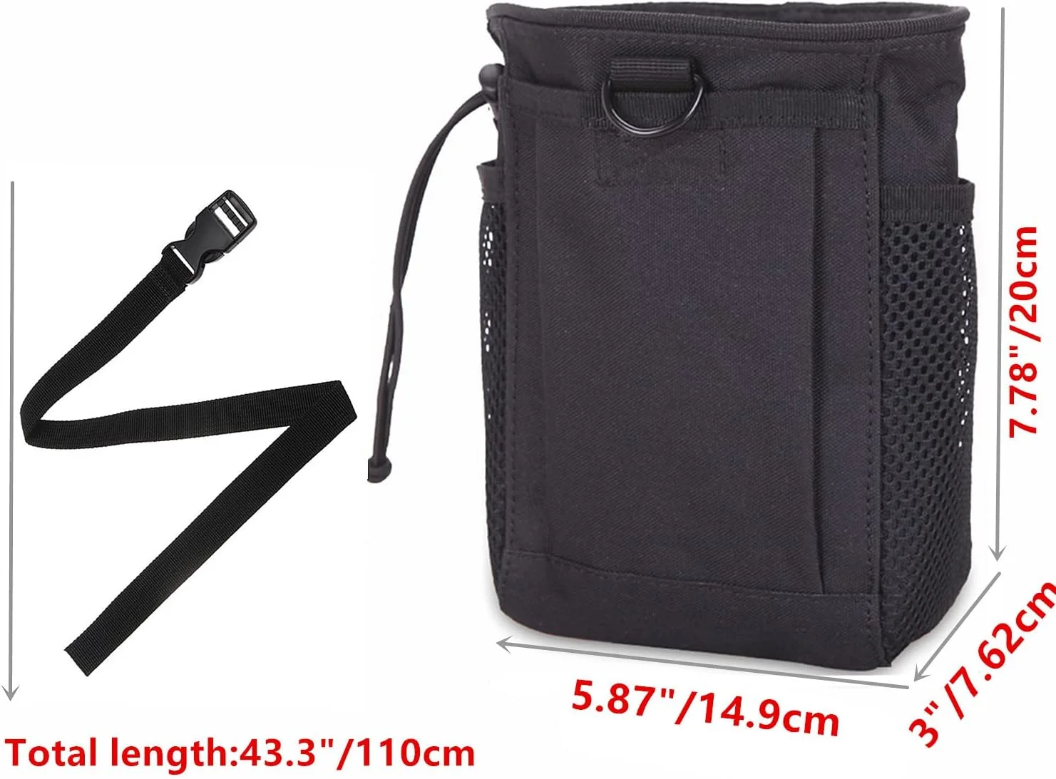 کیسه گچ سنگنوردی Goldhik، کیسه گچ بولدرینگ با کمربند گیره سریع و 3 جیب، تجهیزات عالی برای سنگنوردی، تمرینات باشگاه، ژیمناستیک، وزنه برداری