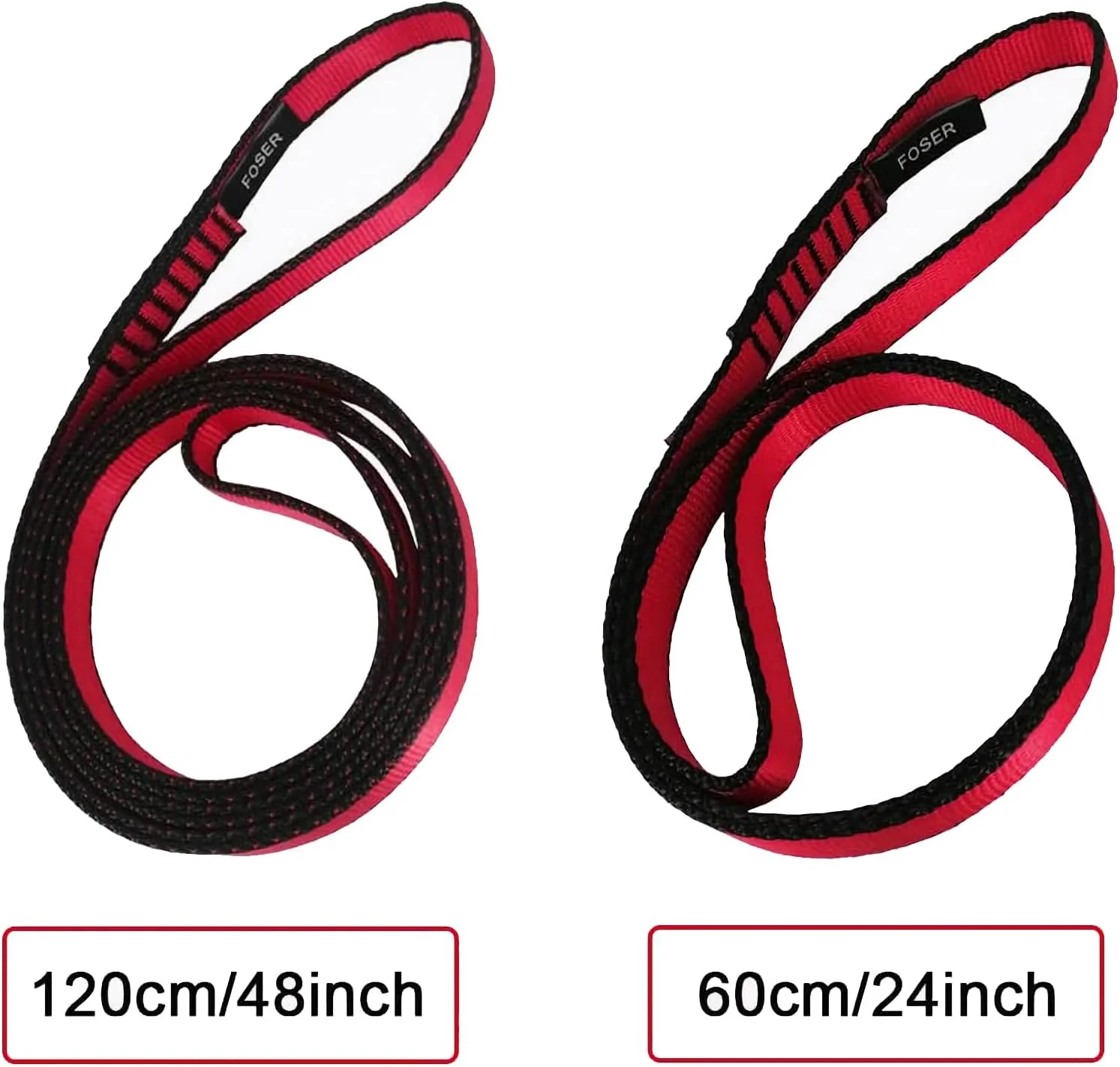 اسلینگ کوهنوردی نایلونی FOSER 18mm، طناب نایلونی 23KN، مناسب برای صخره نوردی، کوهنوردی، پیاده روی، فرود، تجهیزات اضطراری و غیره