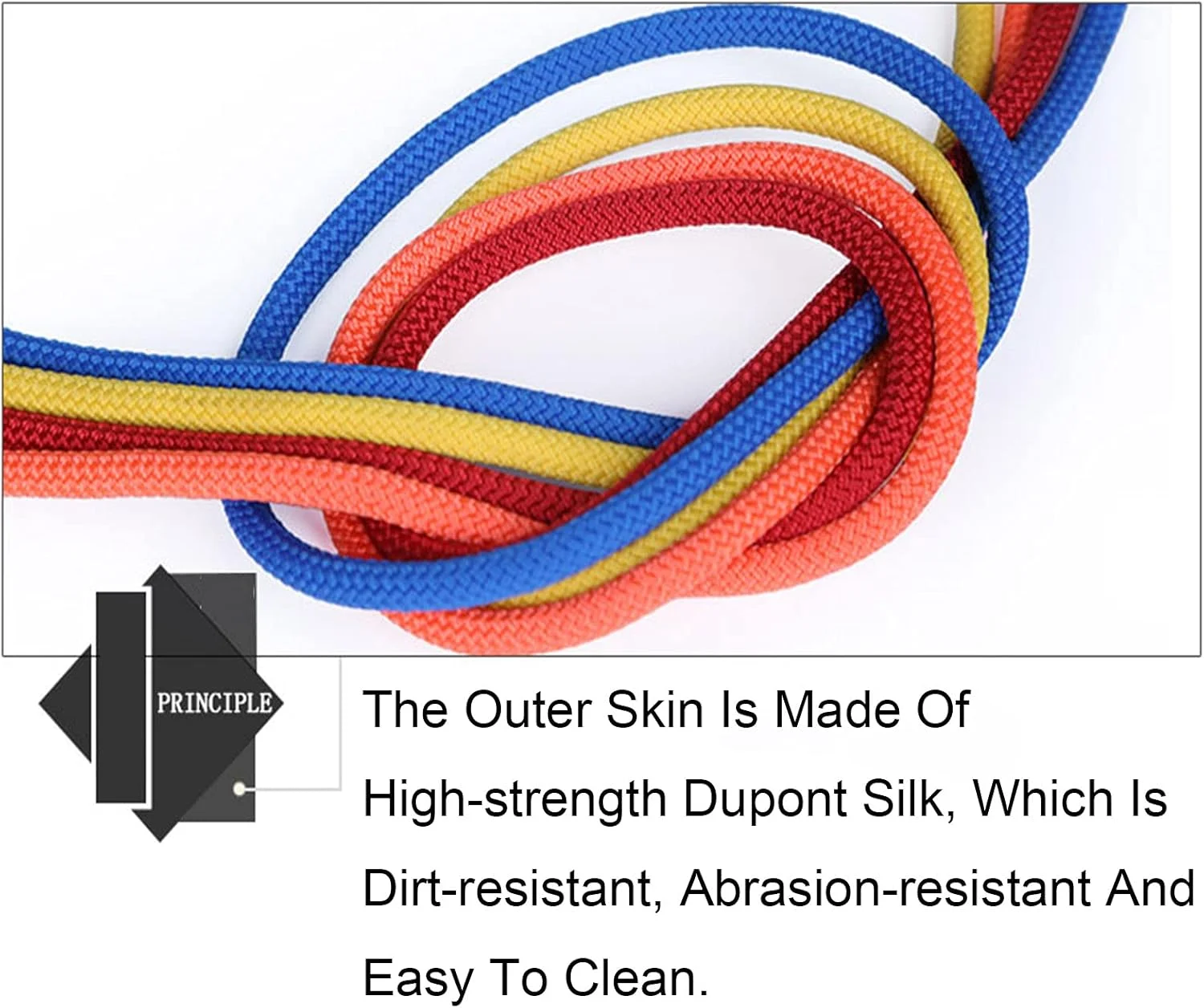 GPERSGU Blue 8mm Rope Rock Climbing Rope，Home Fire Emergency Escape Rope，Multifunctional Cord For Climbing，Camping，Hiking，Caving，Engineering Equipment(40m)